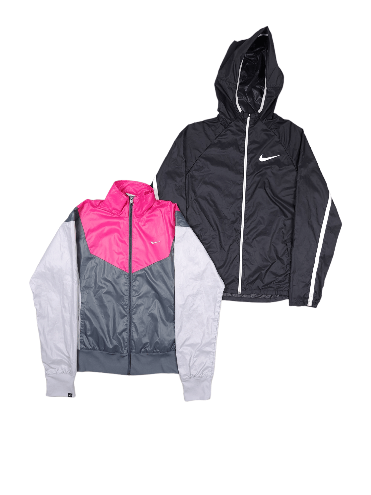 Nike Bundle 2X Nike Jackets Size S Black Pink VIntage Size S / US 4 / IT 40 - 1 Thumbnail