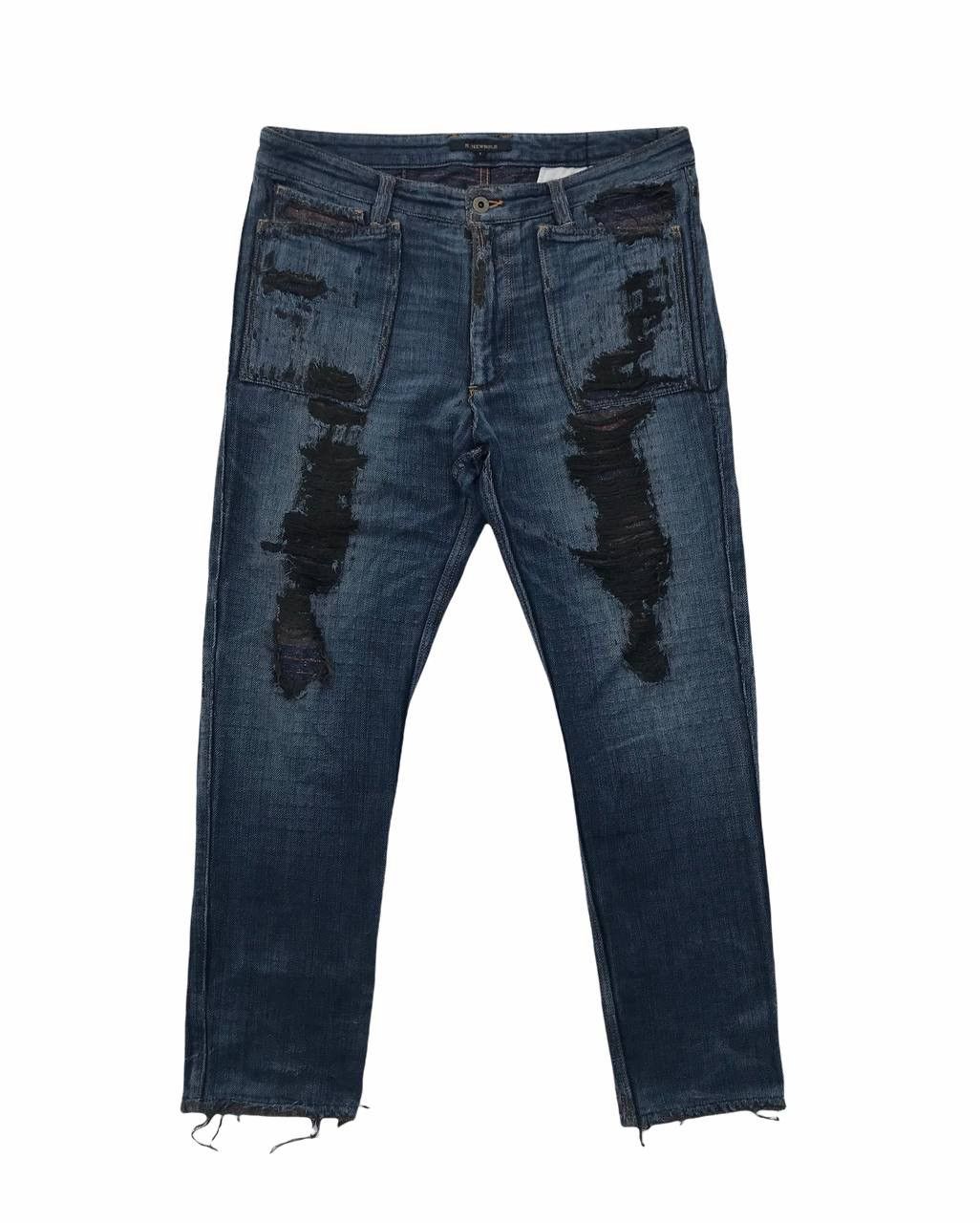 If Six Was Nine R Newbold Paul Smith Distressed Denim Pants Size US 34 / EU 50 - 1 Thumbnail