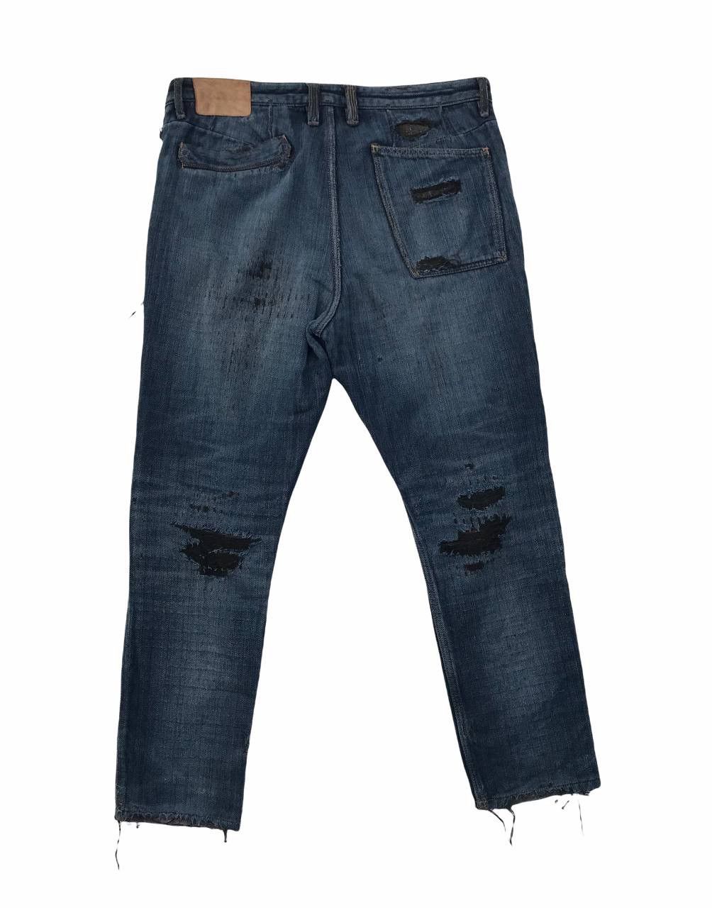 If Six Was Nine R Newbold Paul Smith Distressed Denim Pants Size US 34 / EU 50 - 8 Thumbnail