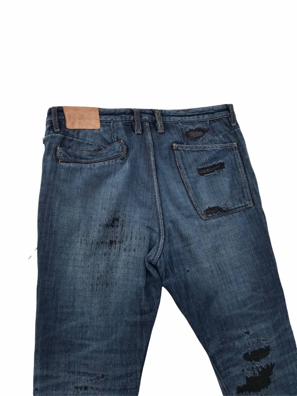 If Six Was Nine R Newbold Paul Smith Distressed Denim Pants Size US 34 / EU 50 - 11 Thumbnail