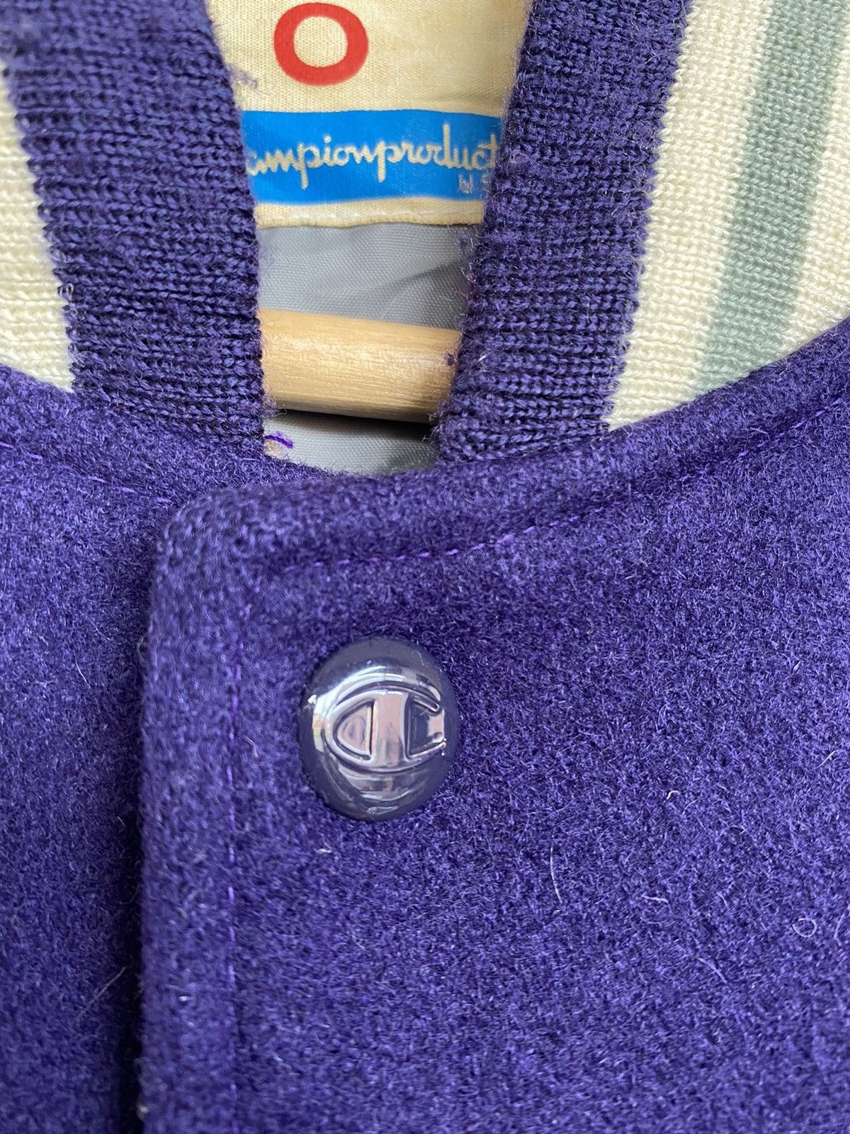 Champion × Vintage GRAIL🔥 Vintage 80s Champion Varsity Jacket Wool Size US L / EU 52-54 / 3 - 10 Thumbnail