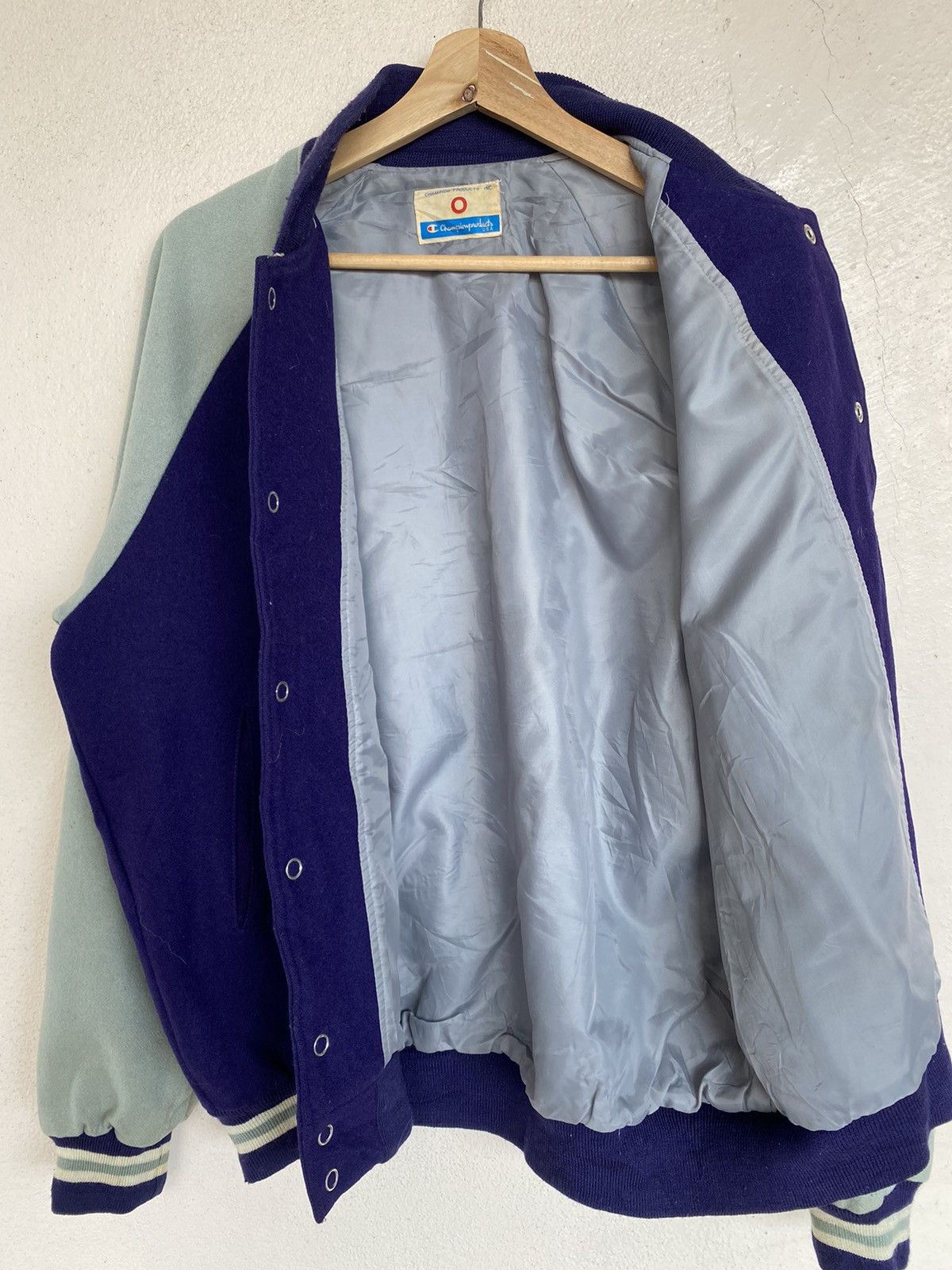 Champion × Vintage GRAIL🔥 Vintage 80s Champion Varsity Jacket Wool Size US L / EU 52-54 / 3 - 7 Thumbnail