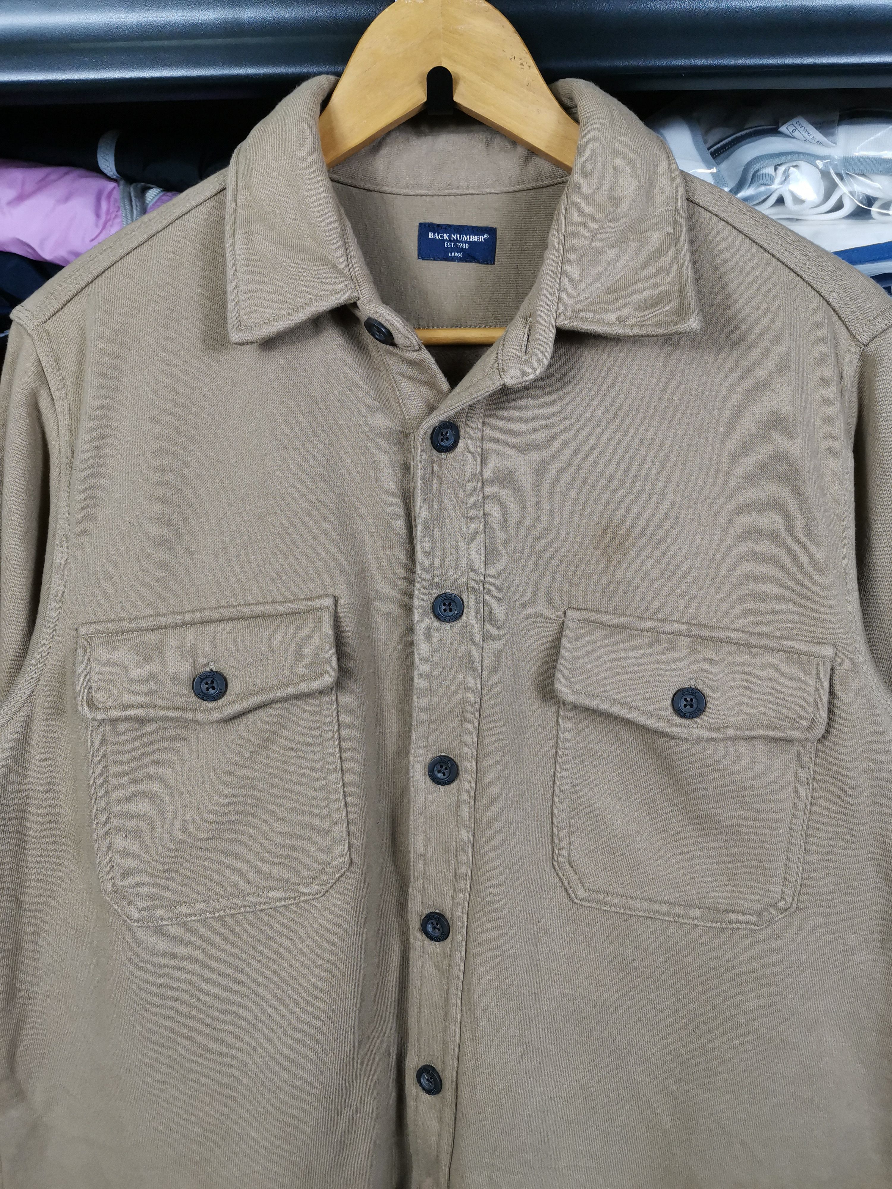 Japanese Brand Vintage Japanese Brand Back Number Flannel Shirt Hype Colour Size US L / EU 52-54 / 3 - 2 Thumbnail