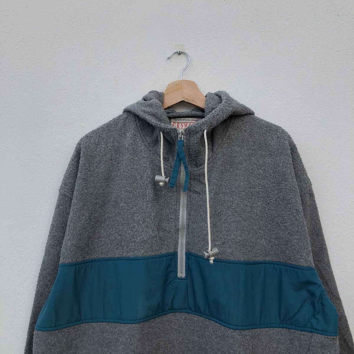 Japanese Brand TRITONE COLOUR PULLOVER HOODIE GENMODA Size US L / EU 52-54 / 3 - 3 Thumbnail