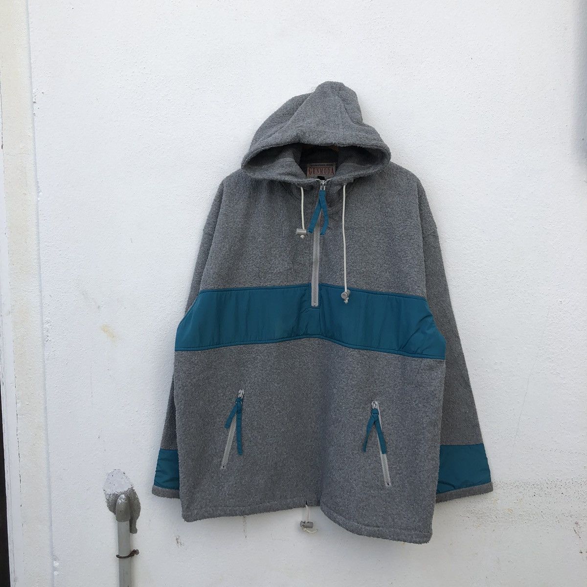 Japanese Brand TRITONE COLOUR PULLOVER HOODIE GENMODA Size US L / EU 52-54 / 3 - 10 Thumbnail