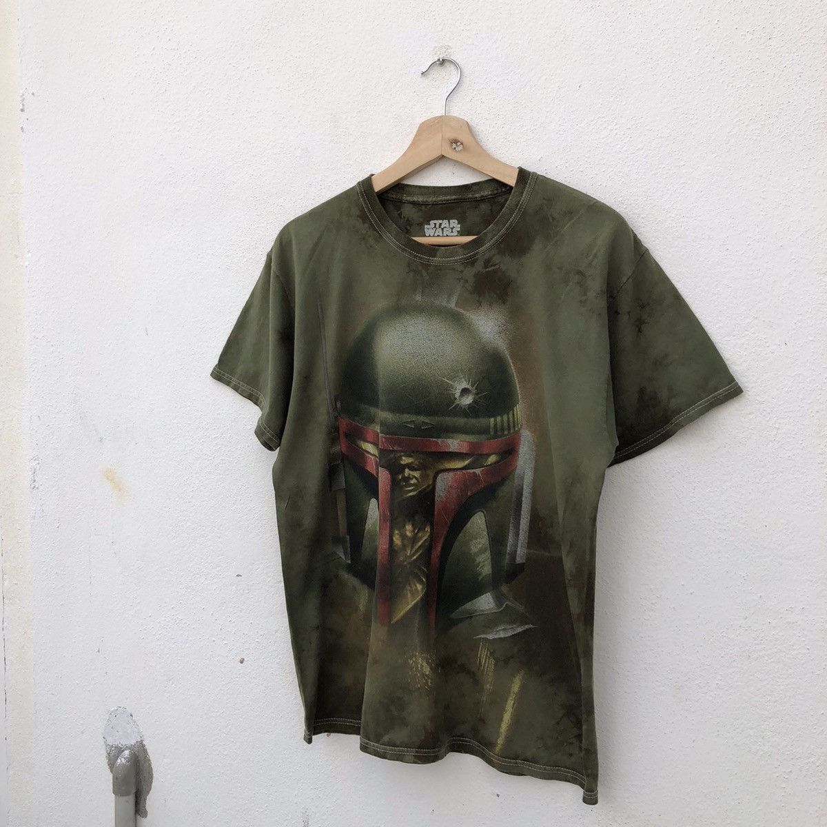 Japanese Brand STAR WARS BIG LOGO TIE DIE DESIGN SHORT SLEEVE T-SHIRT Size US M / EU 48-50 / 2 - 2 Thumbnail