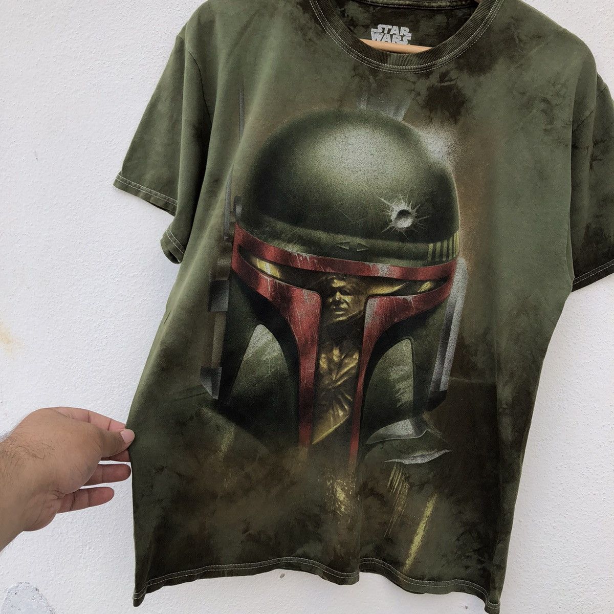 Japanese Brand STAR WARS BIG LOGO TIE DIE DESIGN SHORT SLEEVE T-SHIRT Size US M / EU 48-50 / 2 - 5 Thumbnail