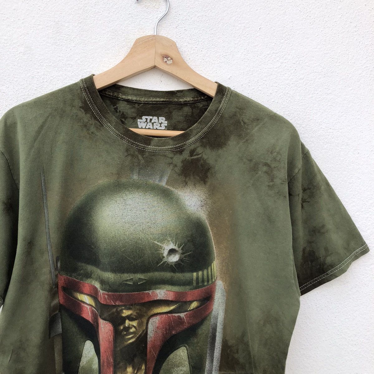 Japanese Brand STAR WARS BIG LOGO TIE DIE DESIGN SHORT SLEEVE T-SHIRT Size US M / EU 48-50 / 2 - 3 Thumbnail