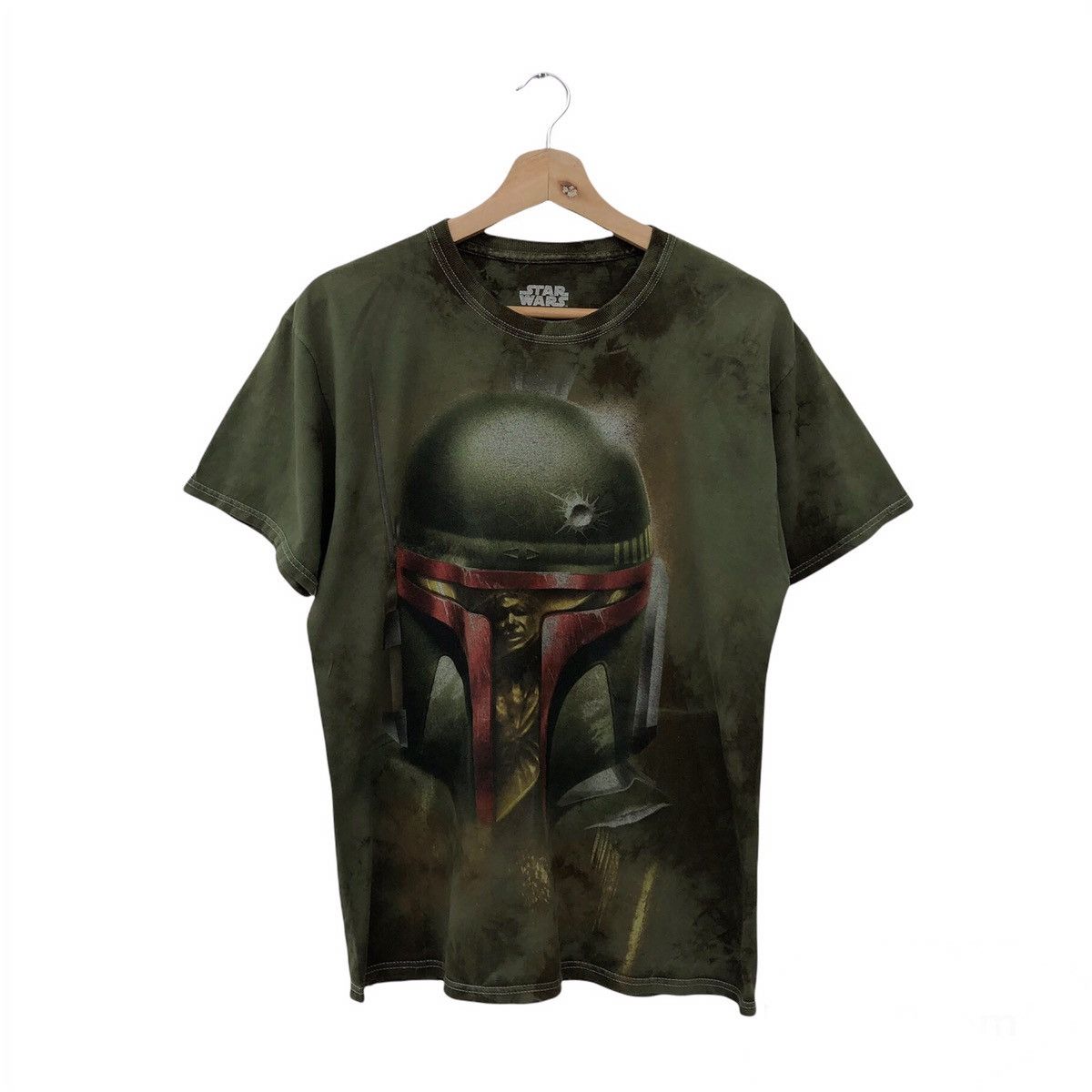Japanese Brand STAR WARS BIG LOGO TIE DIE DESIGN SHORT SLEEVE T-SHIRT Size US M / EU 48-50 / 2 - 1 Thumbnail