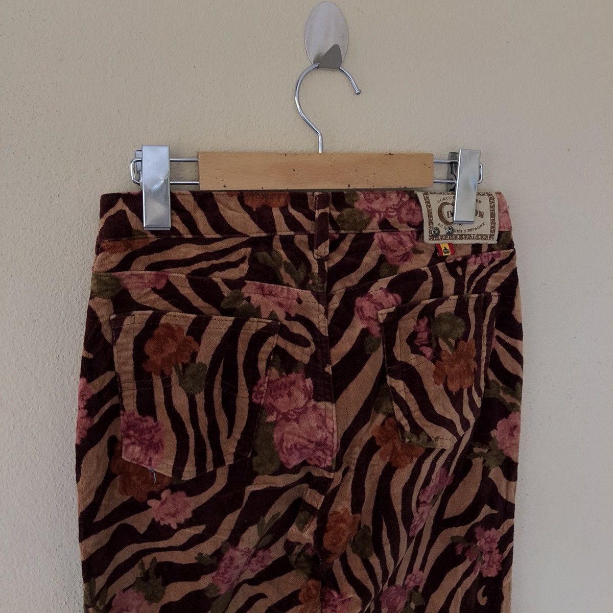 Japanese Brand CIMARRON CORDUROY FLORAL PANTS Size US 27 - 9 Thumbnail
