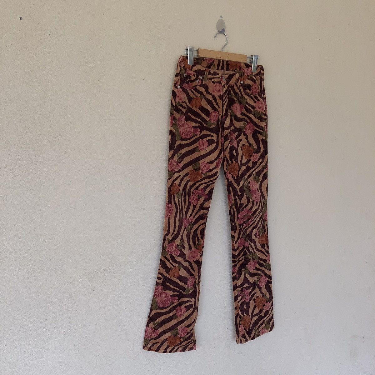 Japanese Brand CIMARRON CORDUROY FLORAL PANTS Size US 27 - 3 Thumbnail
