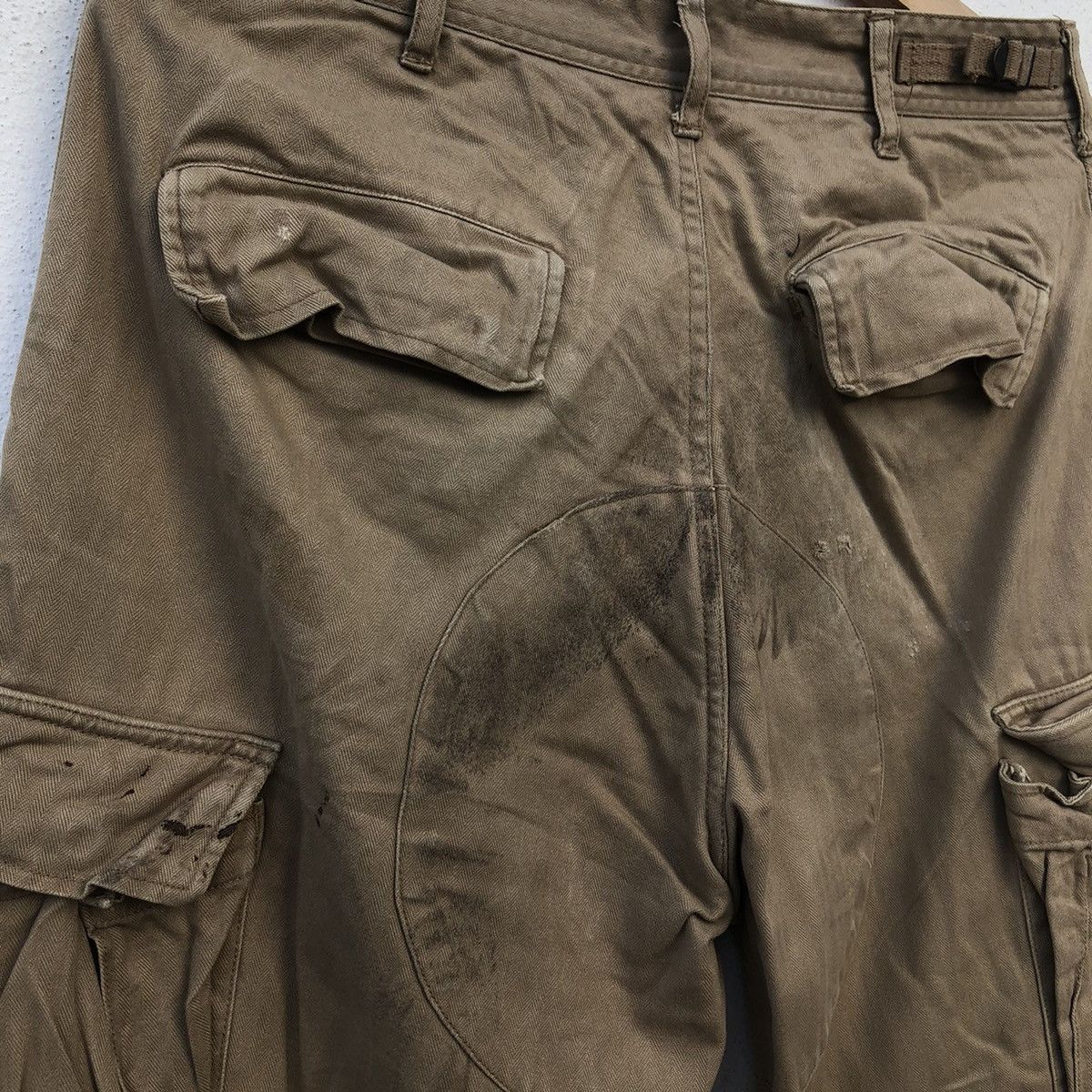 Vintage VINTAGE PARACHUTE BIKER CARGO PANTS US ISSUE TRUE VINTAGE Size US 31 - 10 Thumbnail