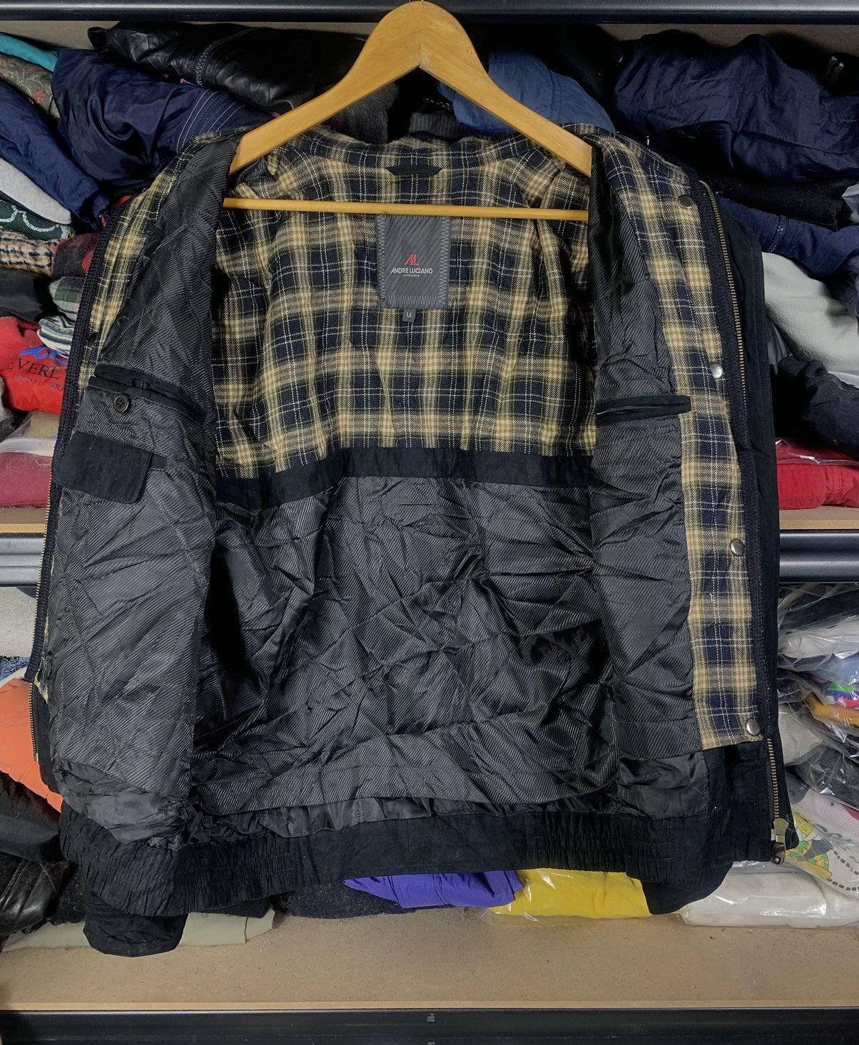Andreluciano Vintage Japanese Andre Luciano Bomber Jacket Size US L / EU 52-54 / 3 - 3 Thumbnail