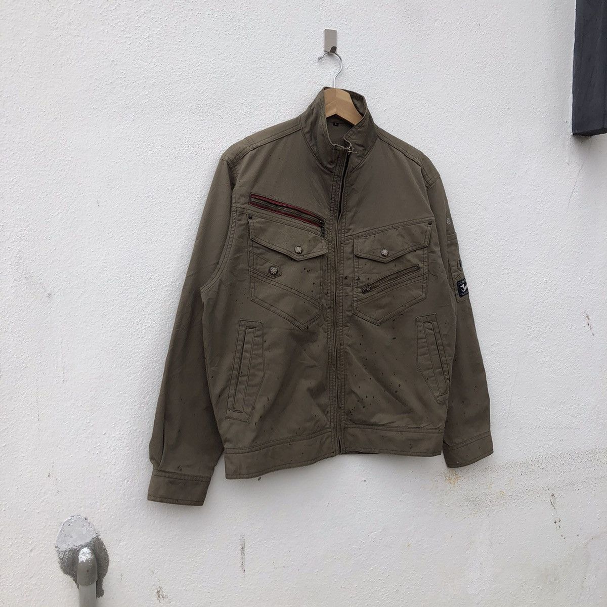 Japanese Brand PARACHUTE BIKER DESIGN JAWIN WORKER JACKET Size US L / EU 52-54 / 3 - 2 Thumbnail