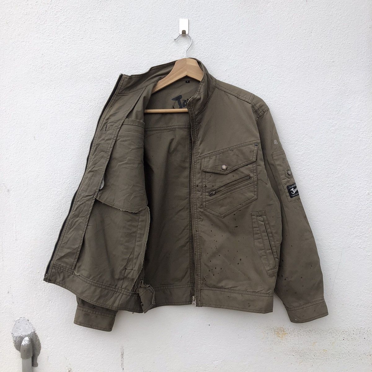 Japanese Brand PARACHUTE BIKER DESIGN JAWIN WORKER JACKET Size US L / EU 52-54 / 3 - 9 Thumbnail