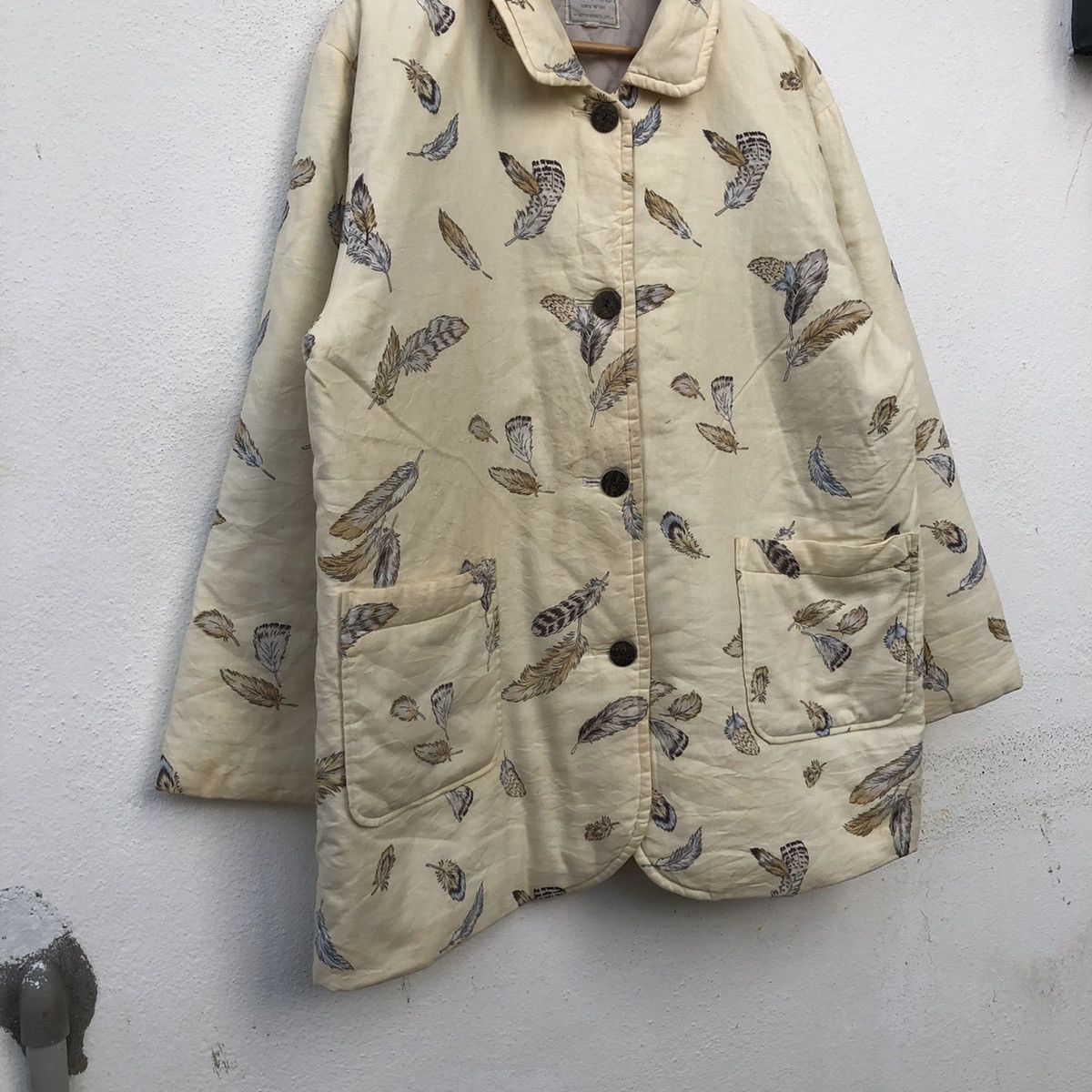 Japanese Brand VINTAGE DEAE WIND BY MITSUMINE CO, LTD FULL PRINT Size US L / EU 52-54 / 3 - 4 Thumbnail
