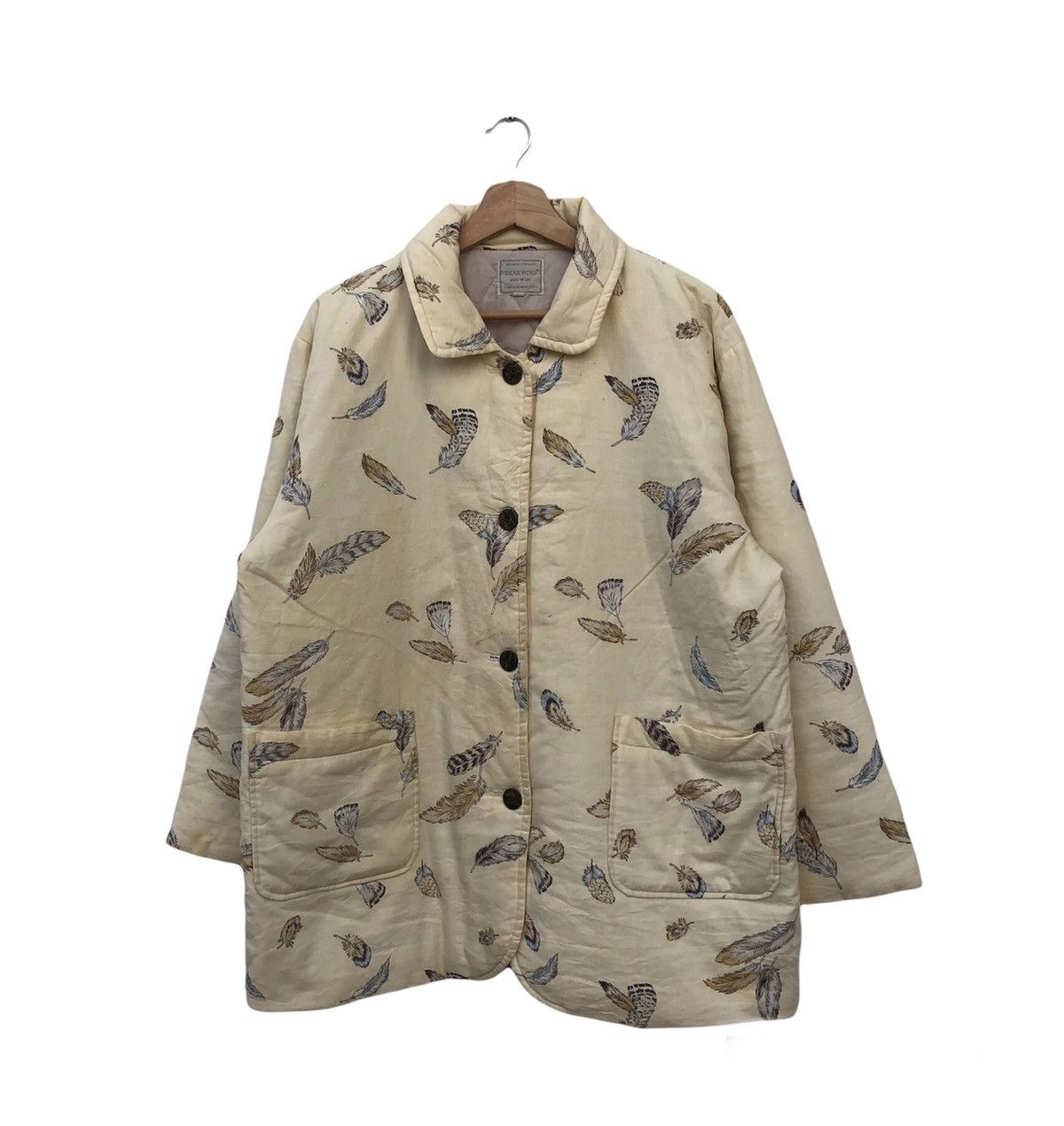 Japanese Brand VINTAGE DEAE WIND BY MITSUMINE CO, LTD FULL PRINT Size US L / EU 52-54 / 3 - 1 Thumbnail
