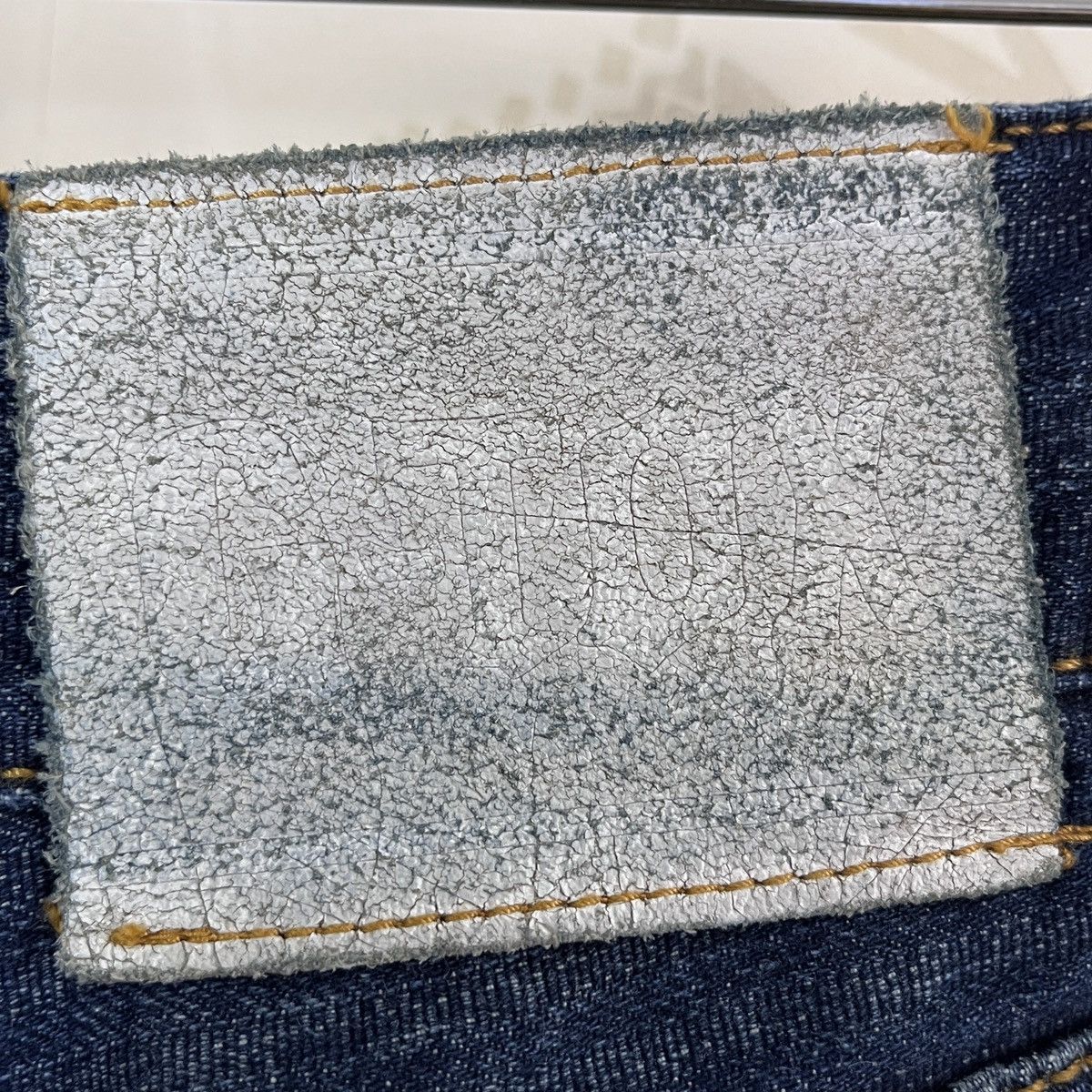 Vintage G-Tox Hickory Distressed Denim Jeans With Cargo Pockets Size US 34 / EU 50 - 20 Thumbnail