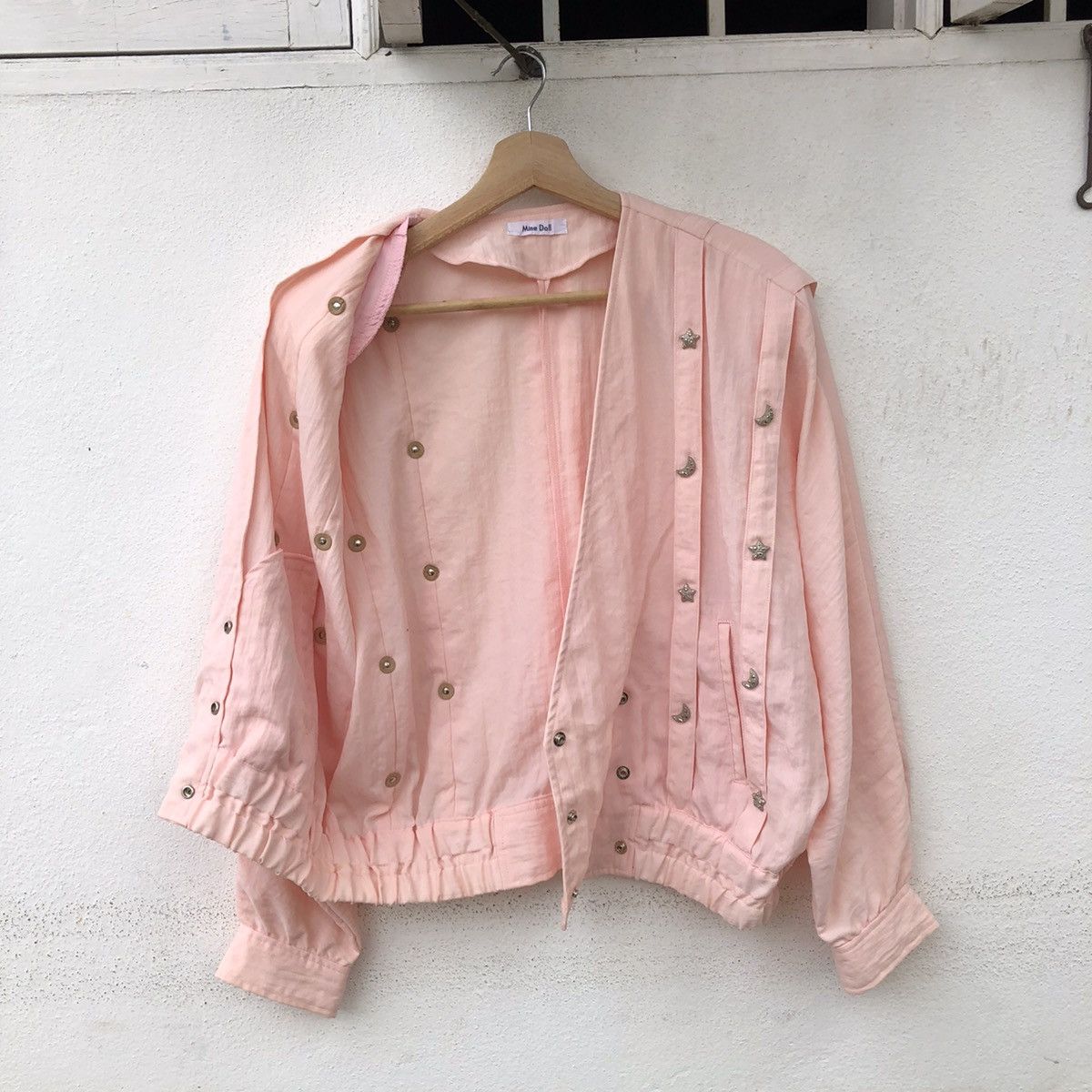 Japanese Brand × Vintage BUTTON JACKET MINE DOLL WITH FULL DOT STARS BOMBER JACKET Size US M / EU 48-50 / 2 - 8 Thumbnail