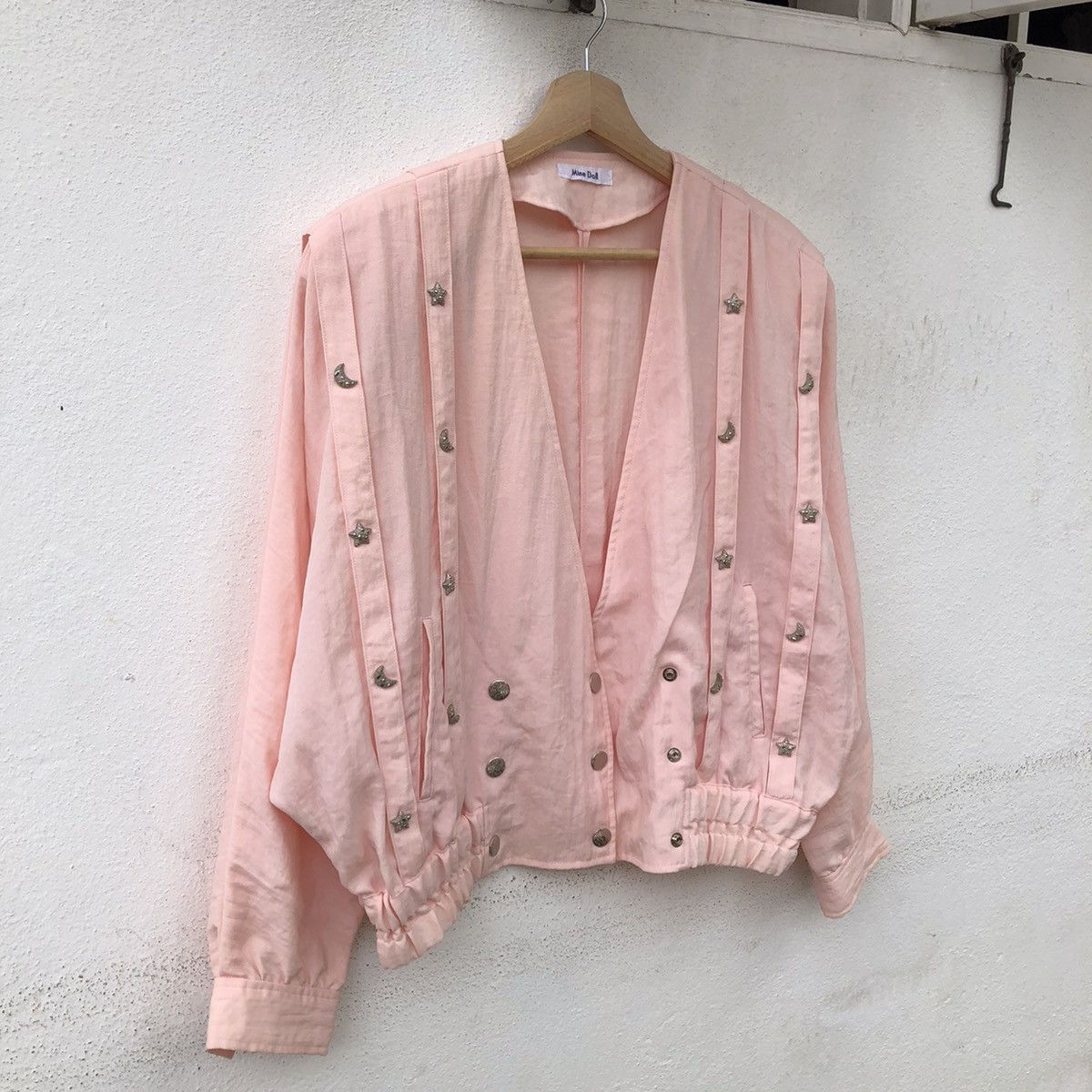 Japanese Brand × Vintage BUTTON JACKET MINE DOLL WITH FULL DOT STARS BOMBER JACKET Size US M / EU 48-50 / 2 - 4 Thumbnail