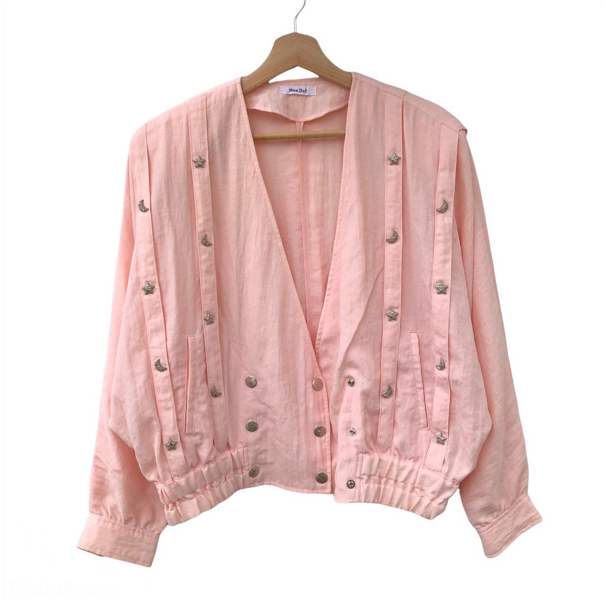 Japanese Brand × Vintage BUTTON JACKET MINE DOLL WITH FULL DOT STARS BOMBER JACKET Size US M / EU 48-50 / 2 - 1 Thumbnail