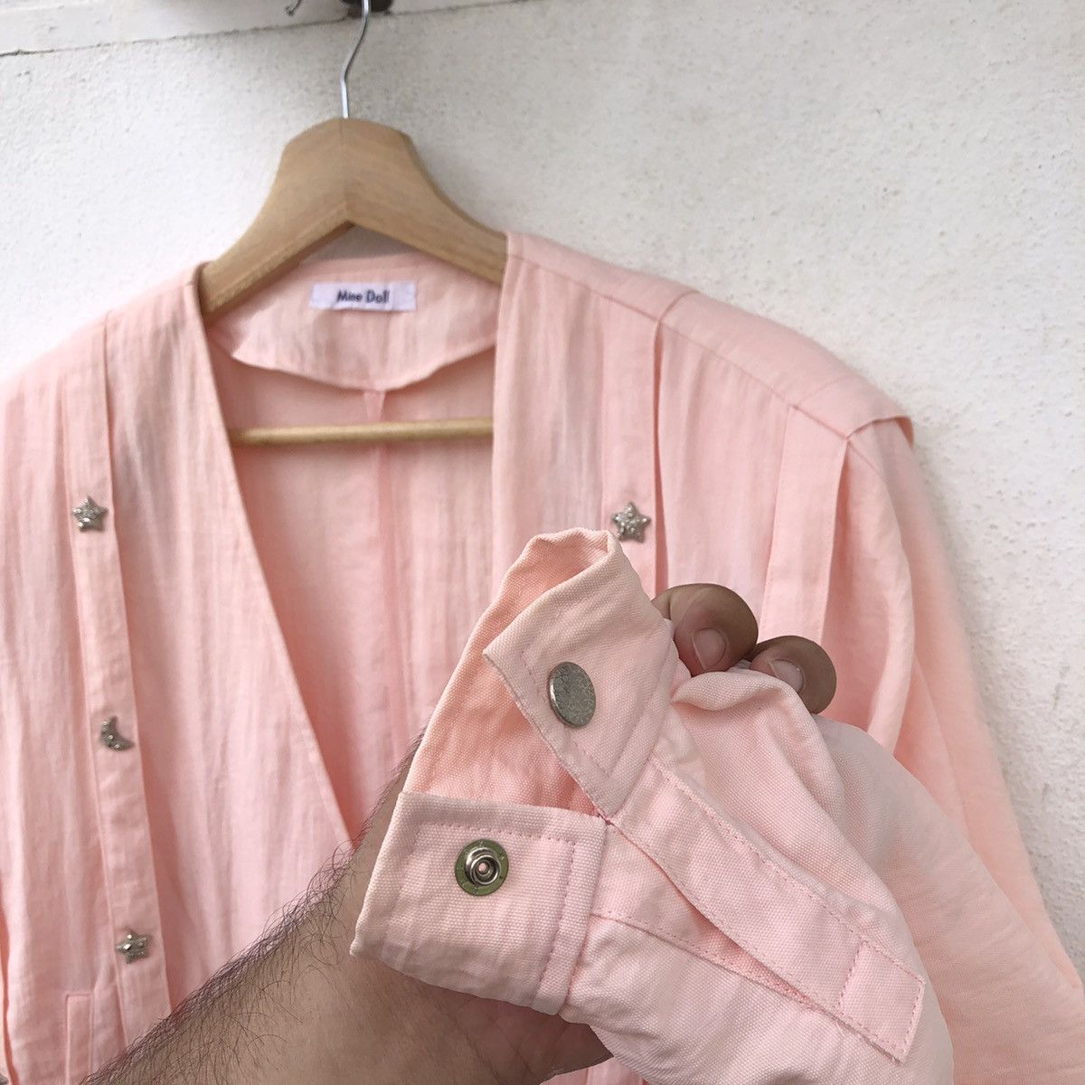 Japanese Brand × Vintage BUTTON JACKET MINE DOLL WITH FULL DOT STARS BOMBER JACKET Size US M / EU 48-50 / 2 - 6 Thumbnail