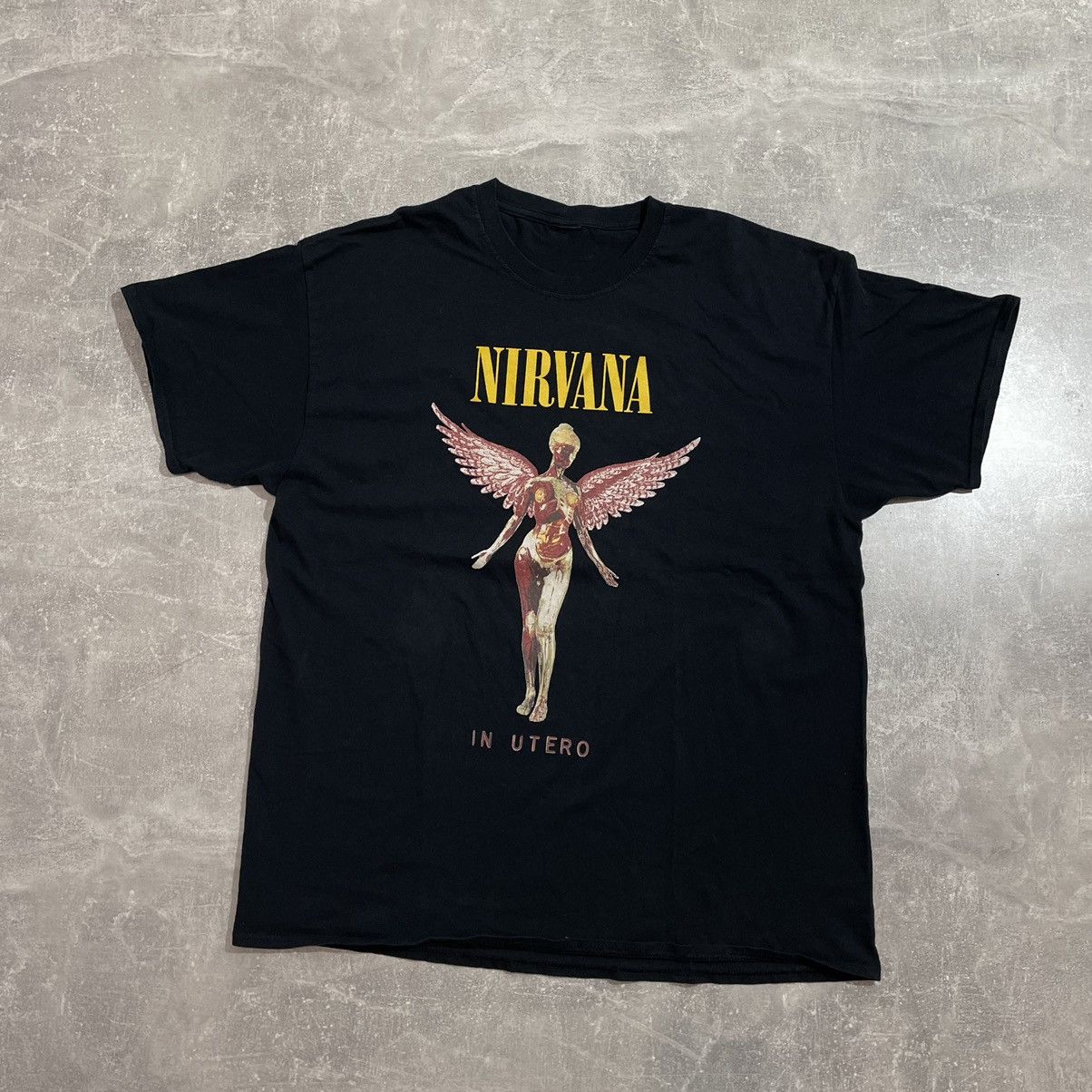 Nirvana in utero band shirt alt punk gothic rock usa y2k 90s