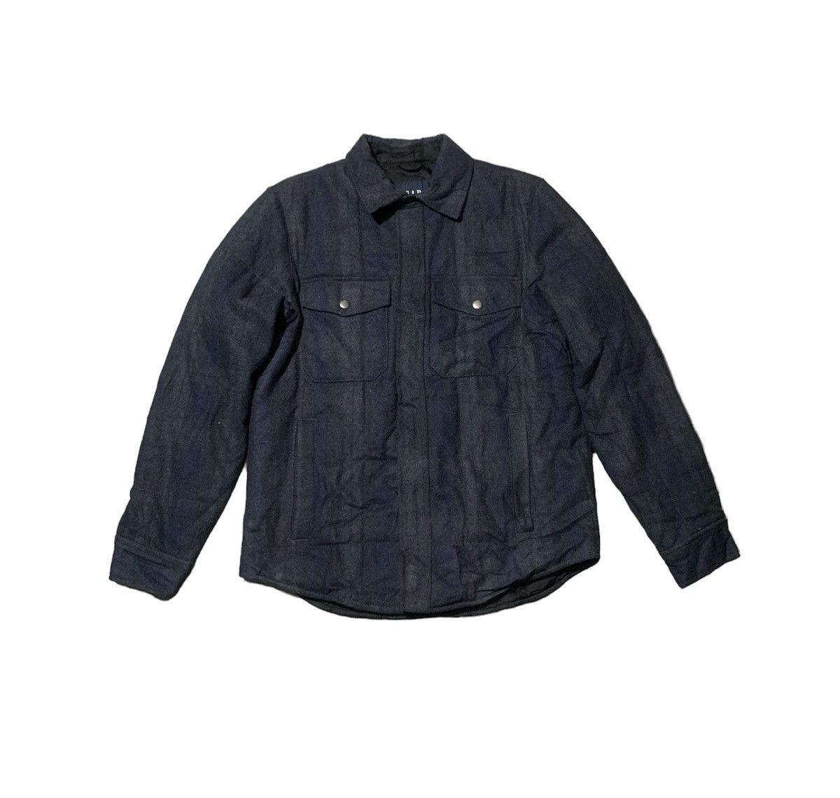Gap Vintage Gap Wool Puffer Jacket Size US S / EU 44-46 / 1 - 1 Thumbnail