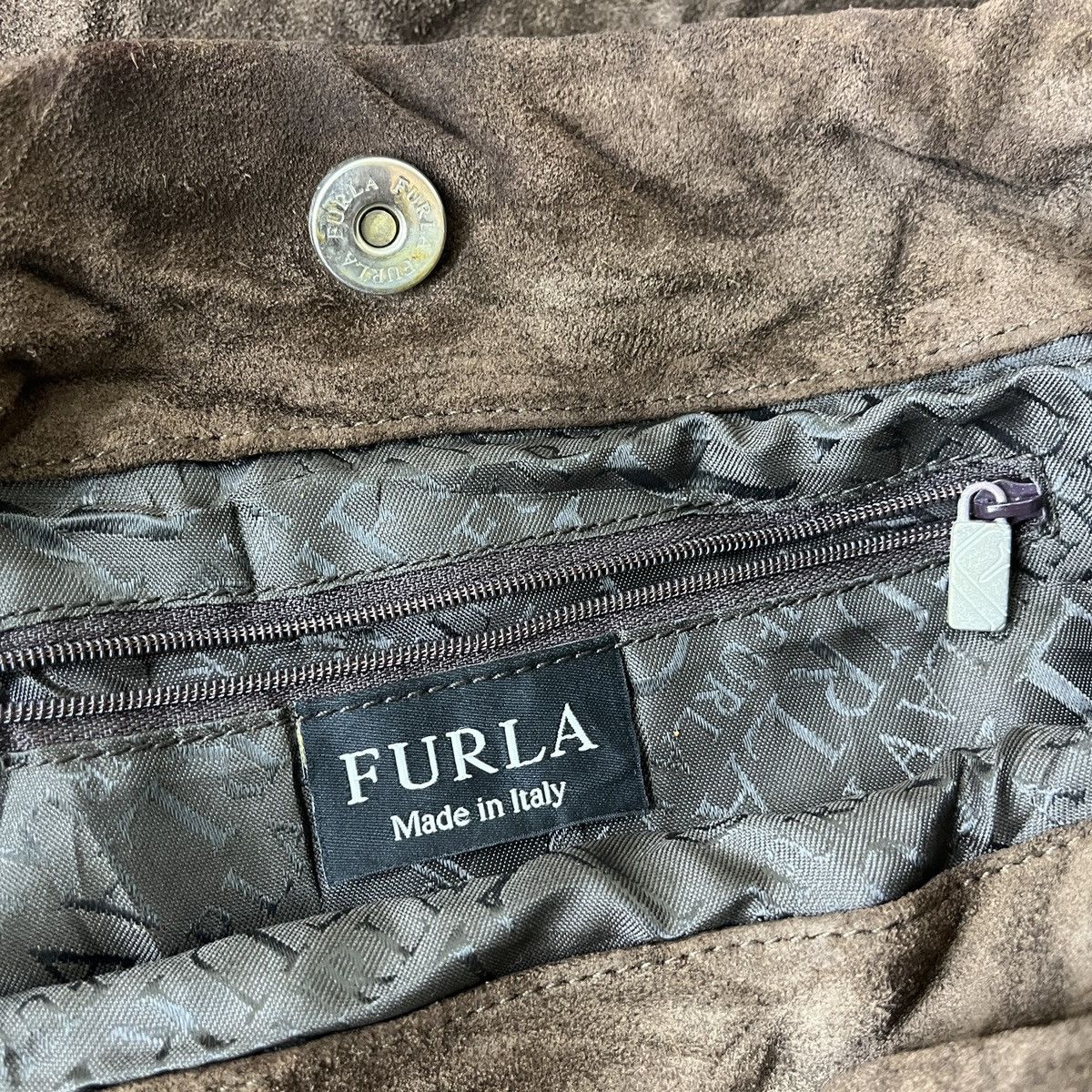 Furla Hobo Leather Bag Made In Italy