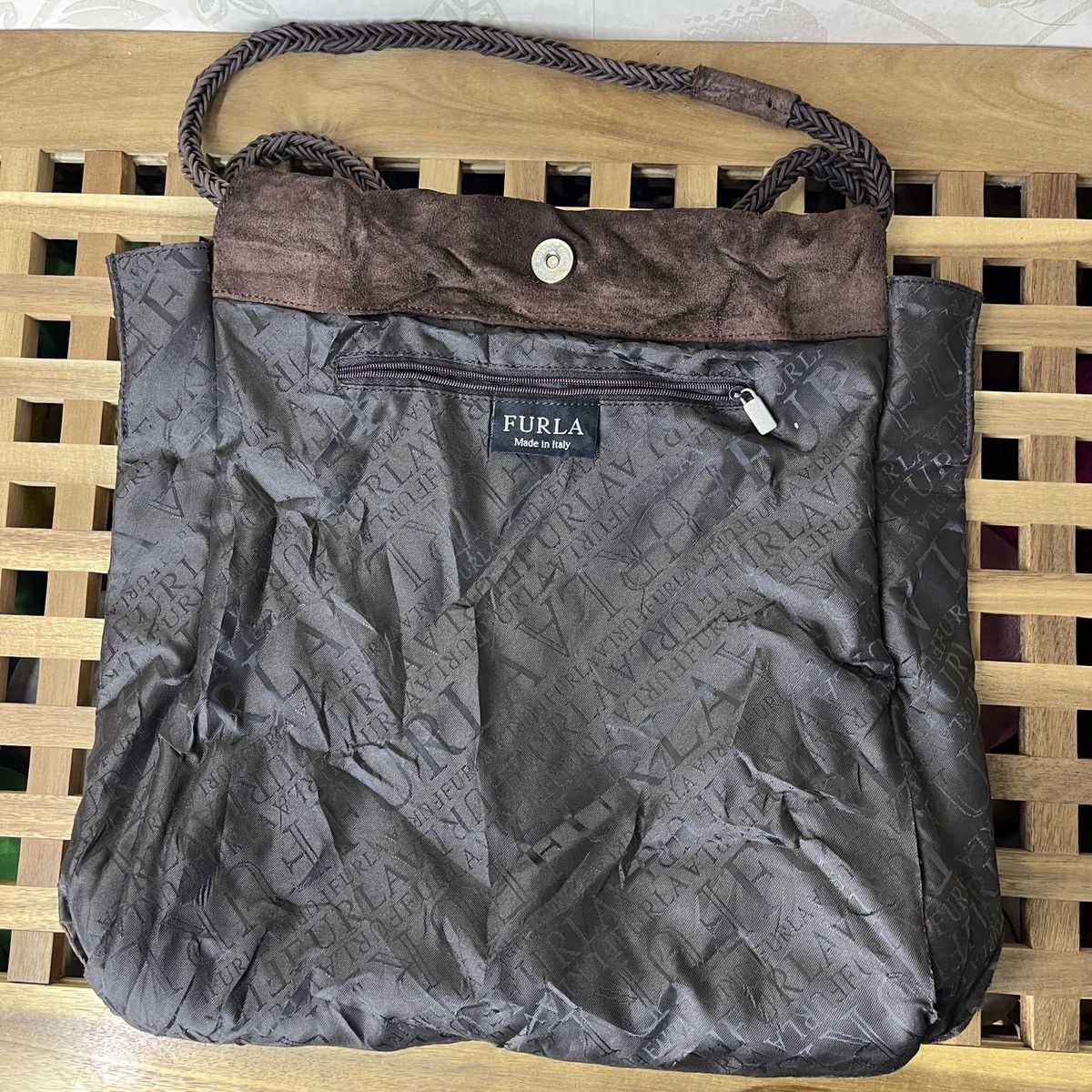 Furla Hobo Leather Bag Made In Italy