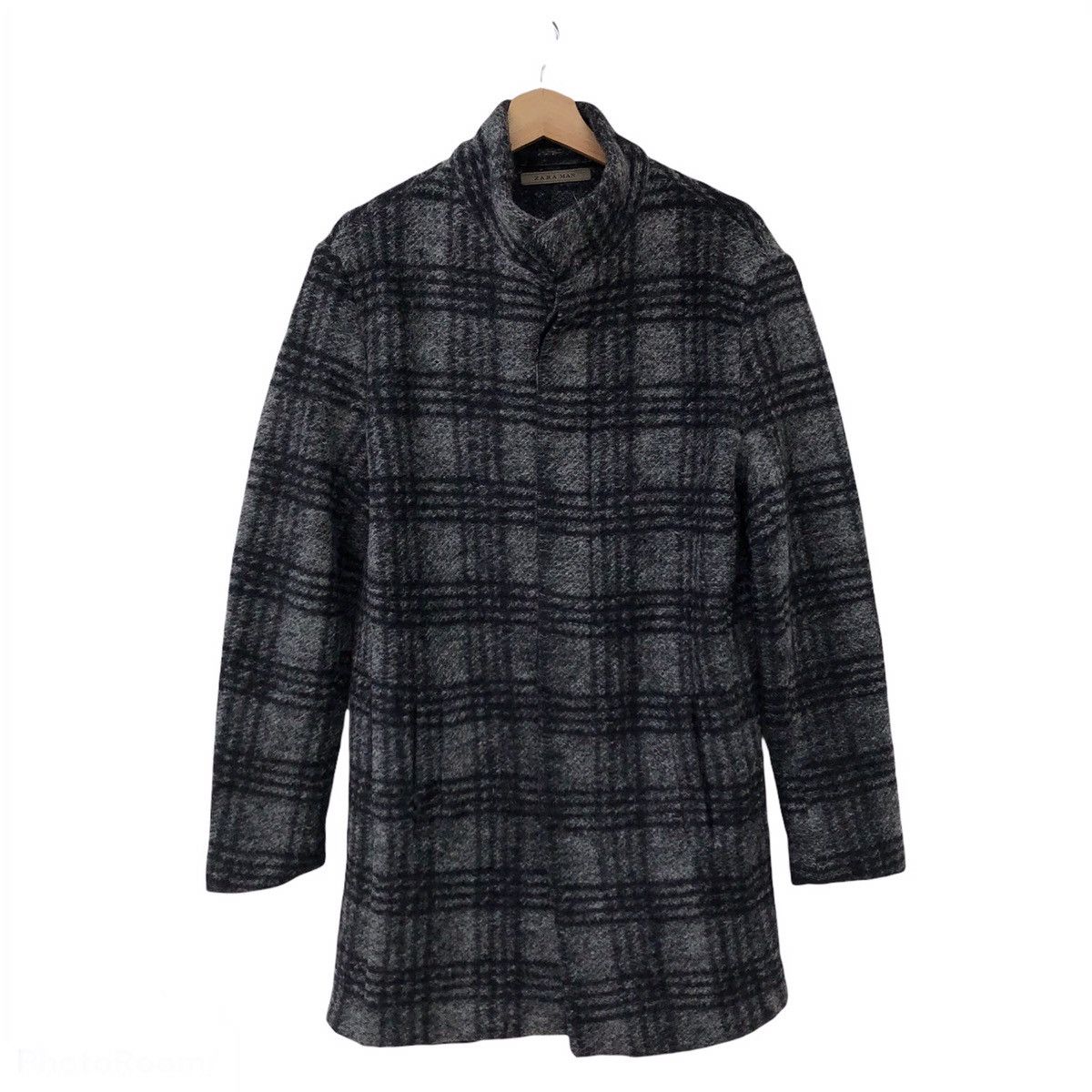 Japanese Brand WOOL LONG JACKET ZARA MEN TARTAN DESIGN Size US S / EU 44-46 / 1 - 1 Thumbnail