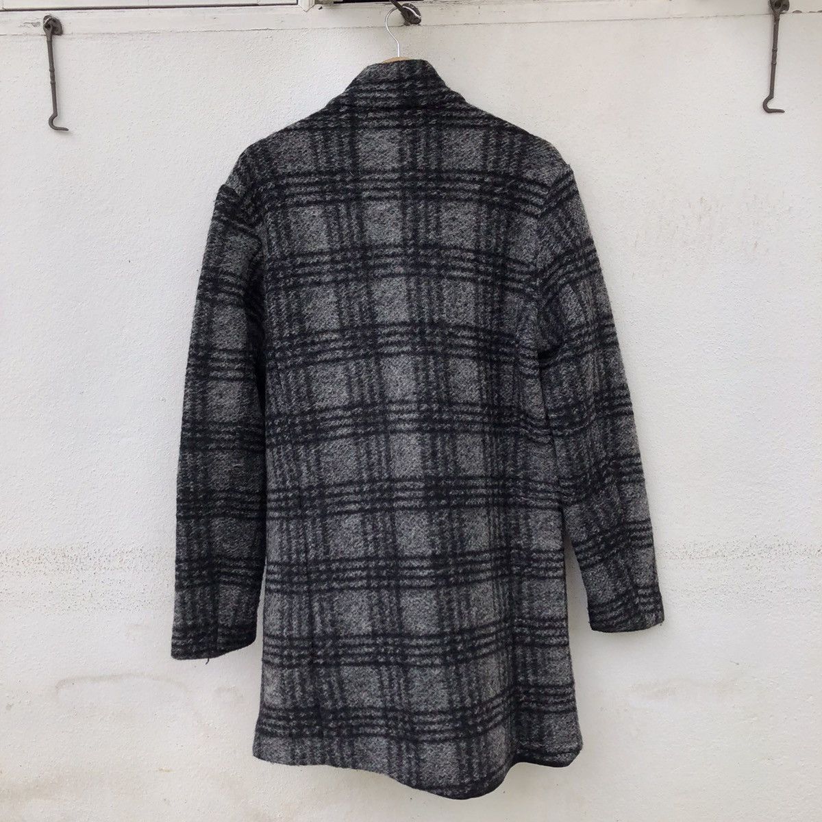 Japanese Brand WOOL LONG JACKET ZARA MEN TARTAN DESIGN Size US S / EU 44-46 / 1 - 4 Thumbnail