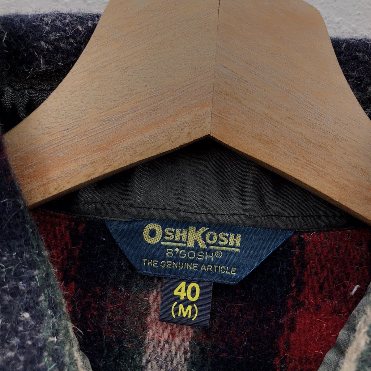 Flannel VINTAGE OSHKOSH WOOL FLANNEL JACKET TARTAN DESIGN Size US M / EU 48-50 / 2 - 9 Thumbnail