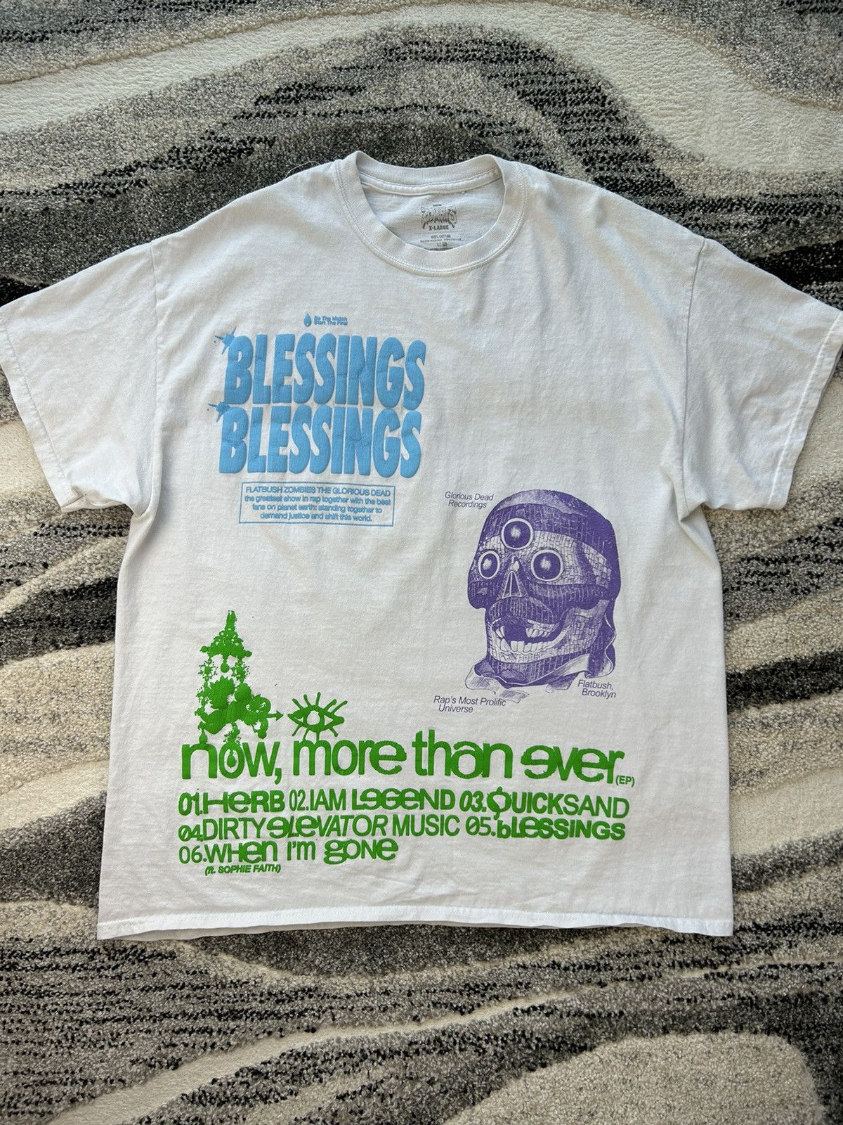 Band Tees Flatbush Zombies Now More Than Ever blessings band tee shirt Size US XL / EU 56 / 4 - 1 Thumbnail