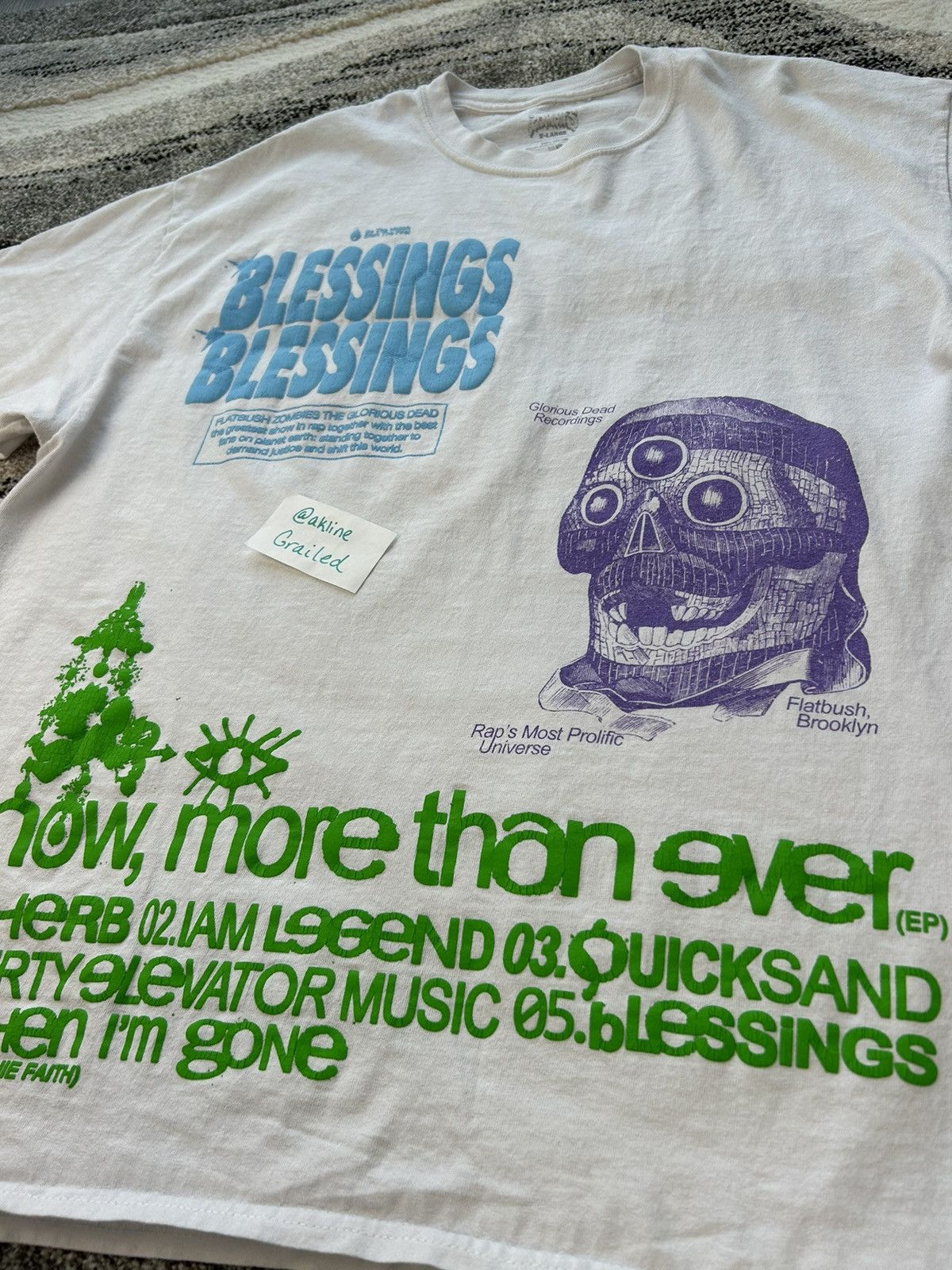 Band Tees Flatbush Zombies Now More Than Ever blessings band tee shirt Size US XL / EU 56 / 4 - 4 Thumbnail