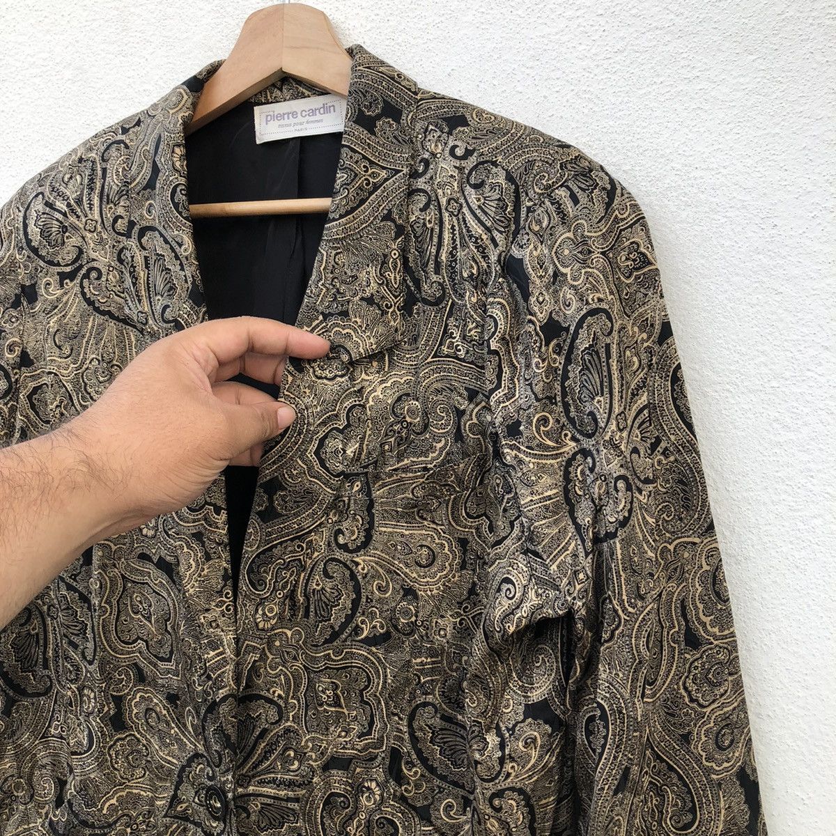 Japanese Brand PIERRE CARDIN TISSUS POUR FEMMES PESLEY DESIGN FULL PRINT Size US M / EU 48-50 / 2 - 6 Thumbnail