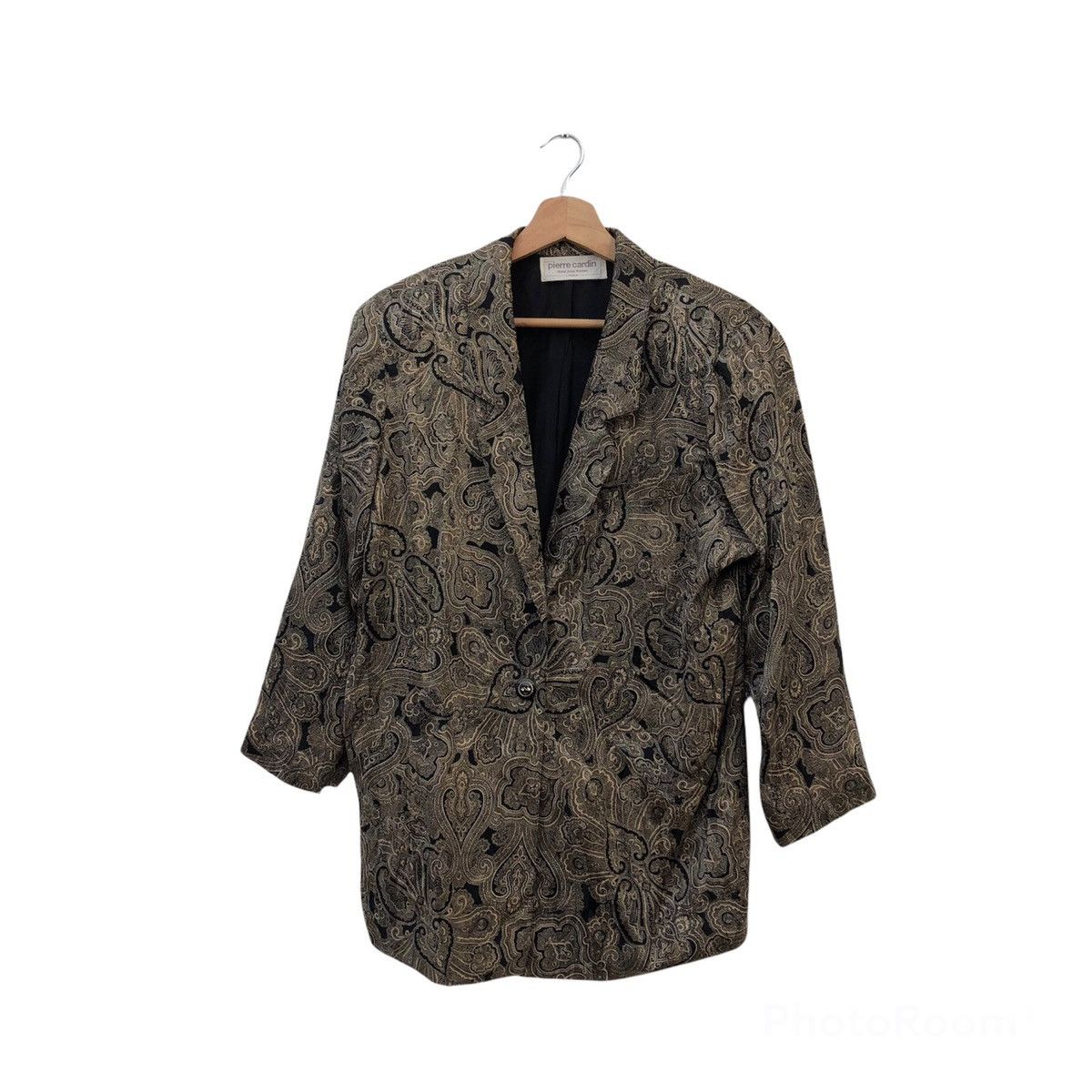 Japanese Brand PIERRE CARDIN TISSUS POUR FEMMES PESLEY DESIGN FULL PRINT Size US M / EU 48-50 / 2 - 1 Thumbnail