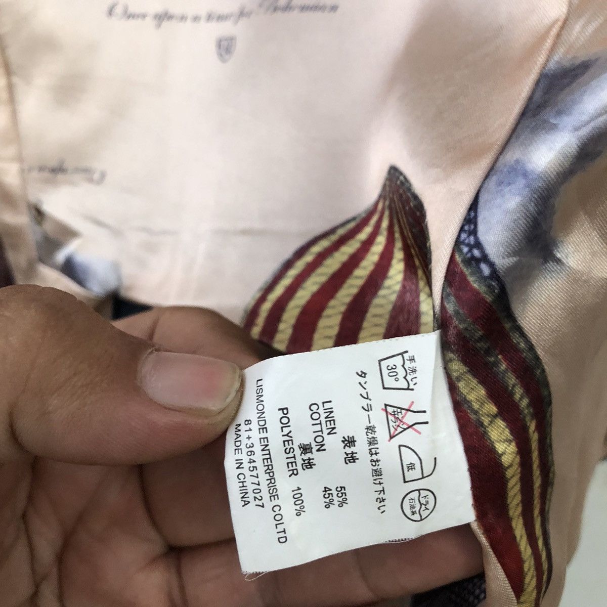 Japanese Brand RARE DESIGN LINING INSPIRED BY HERMES ITALY ROU PHOGARZER Size US M / EU 48-50 / 2 - 12 Thumbnail