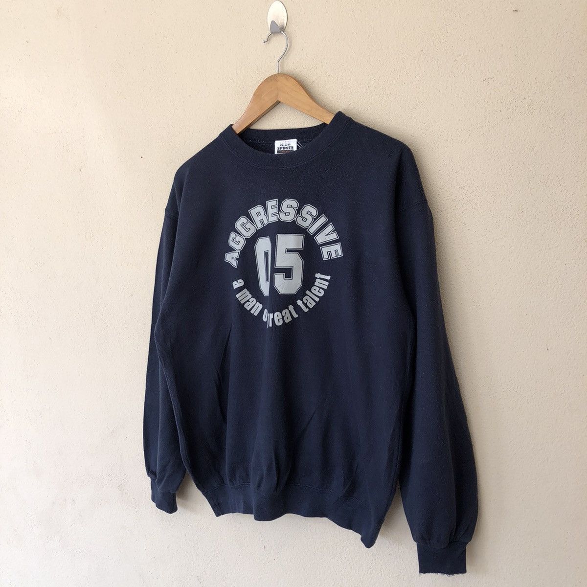 Vintage VINTAGE AGGRESSIVE MAN OF GREAT TALENT SWEATSHIRT BIG LOGO Size US L / EU 52-54 / 3 - 2 Thumbnail