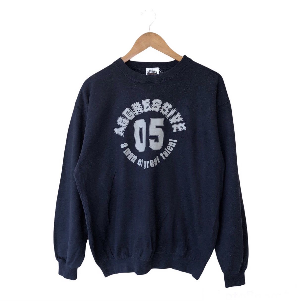 Vintage VINTAGE AGGRESSIVE MAN OF GREAT TALENT SWEATSHIRT BIG LOGO Size US L / EU 52-54 / 3 - 1 Thumbnail