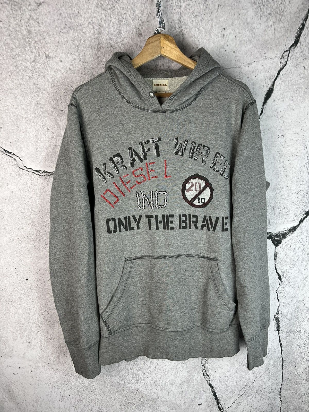 Diesel × Vintage Diesel Y2k streetwear Hoodie Size US M / EU 48-50 / 2 - 1 Thumbnail