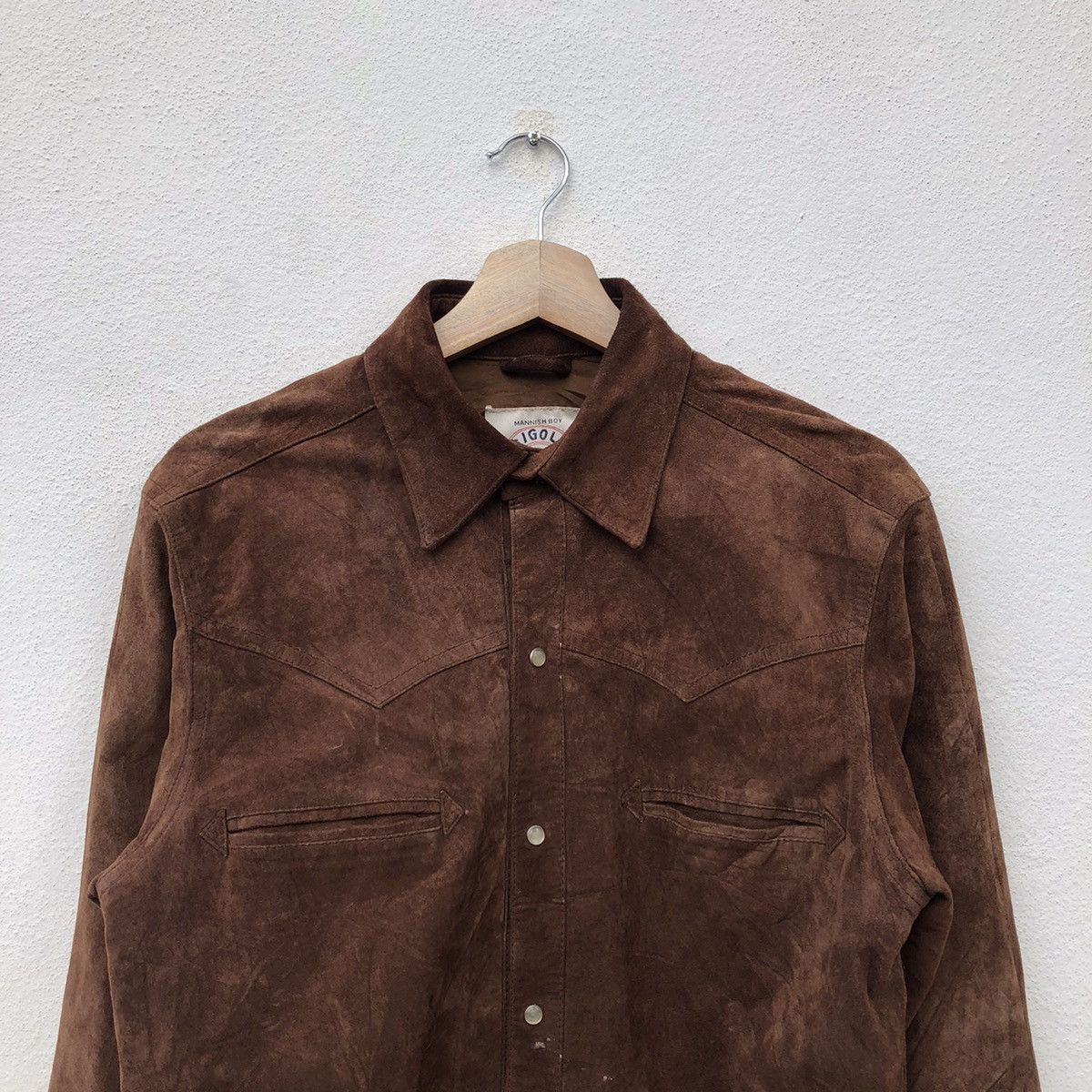 Japanese Brand MANNISH BOY GIGOLO GIGOLETTE LEATHER BUTTON UPS SHIRT Size US M / EU 48-50 / 2 - 3 Thumbnail