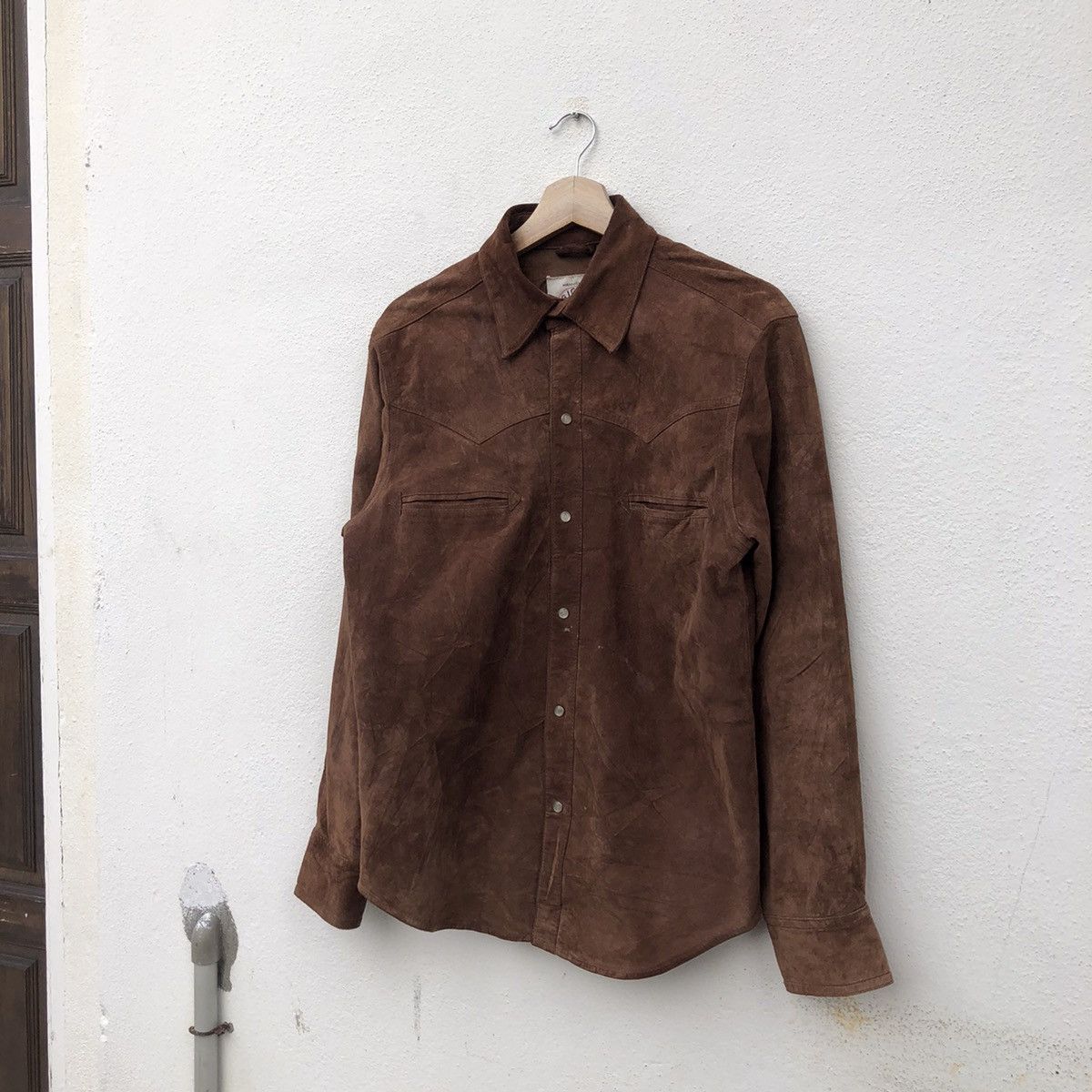 Japanese Brand MANNISH BOY GIGOLO GIGOLETTE LEATHER BUTTON UPS SHIRT Size US M / EU 48-50 / 2 - 2 Thumbnail