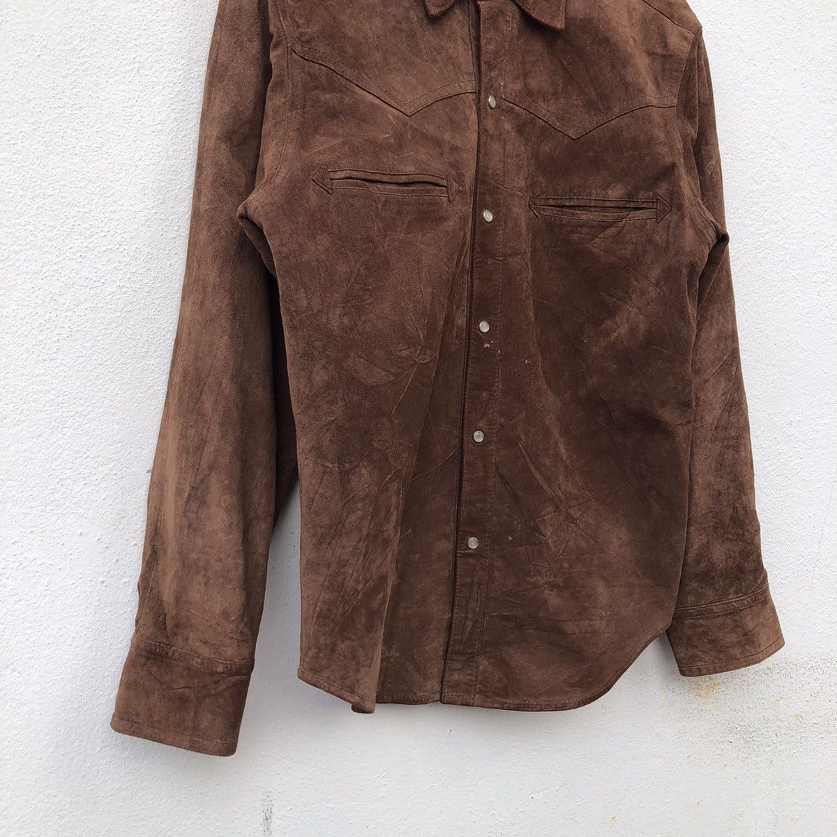 Japanese Brand MANNISH BOY GIGOLO GIGOLETTE LEATHER BUTTON UPS SHIRT Size US M / EU 48-50 / 2 - 4 Thumbnail