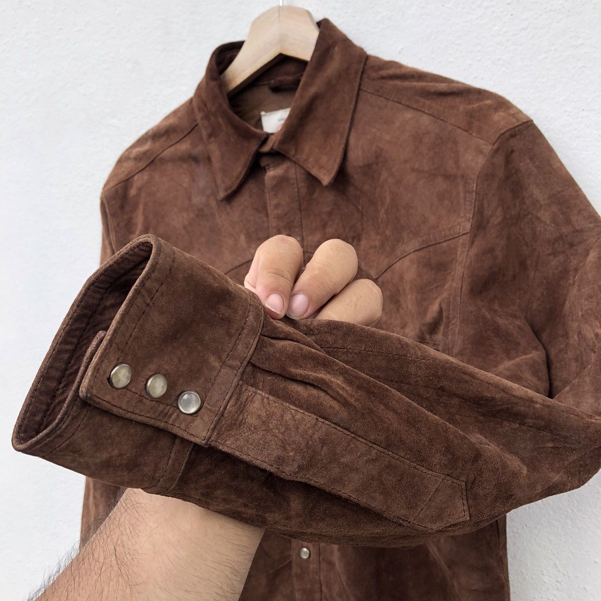 Japanese Brand MANNISH BOY GIGOLO GIGOLETTE LEATHER BUTTON UPS SHIRT Size US M / EU 48-50 / 2 - 5 Thumbnail