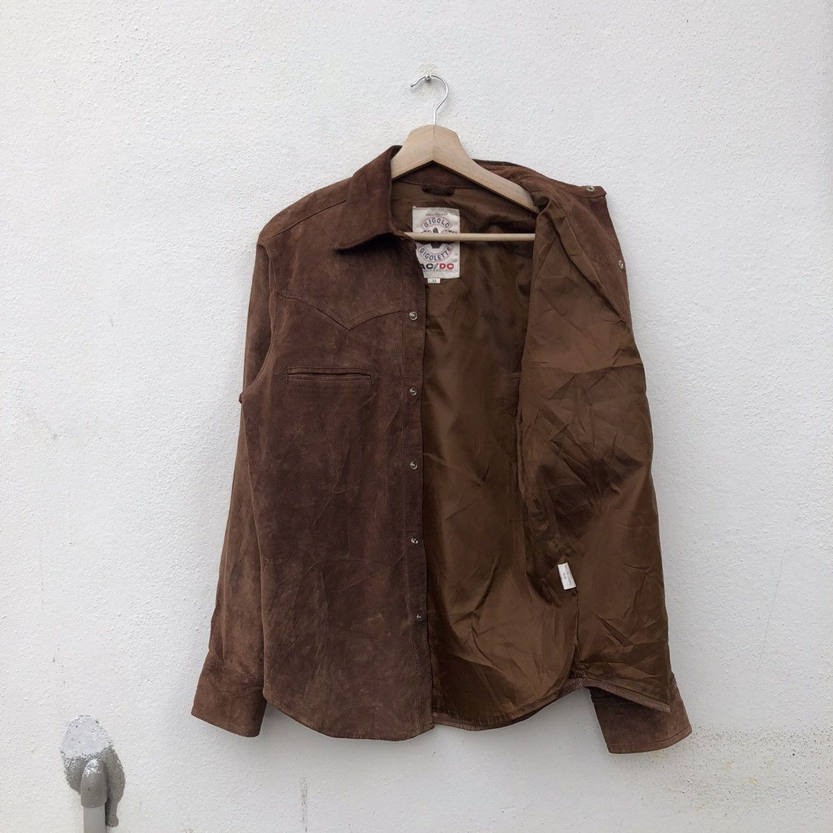 Japanese Brand MANNISH BOY GIGOLO GIGOLETTE LEATHER BUTTON UPS SHIRT Size US M / EU 48-50 / 2 - 8 Thumbnail