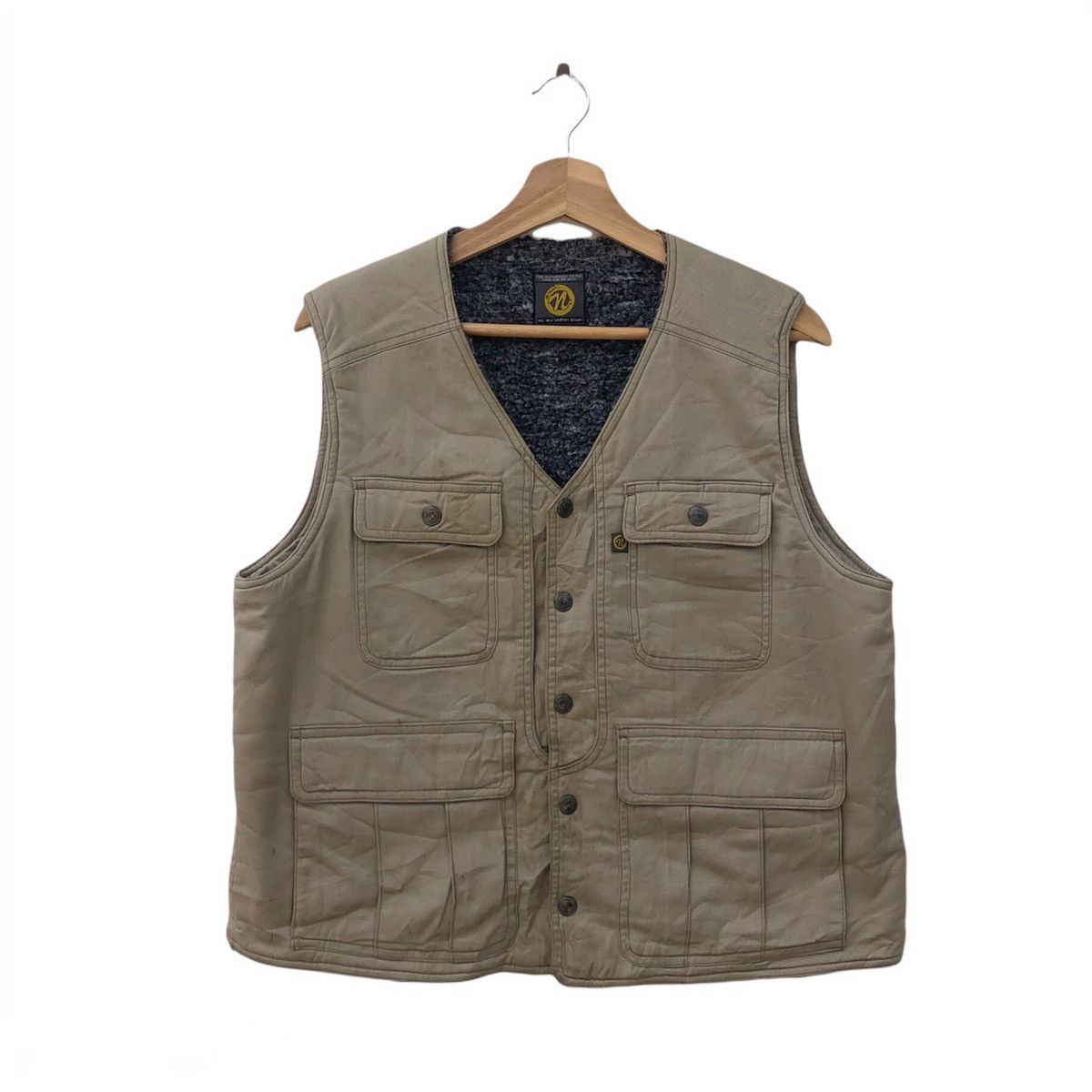 Japanese Brand TANKTOP SLEEVELESS NB-TRUST VEST MULTI POCKET Size US M / EU 48-50 / 2 - 1 Thumbnail