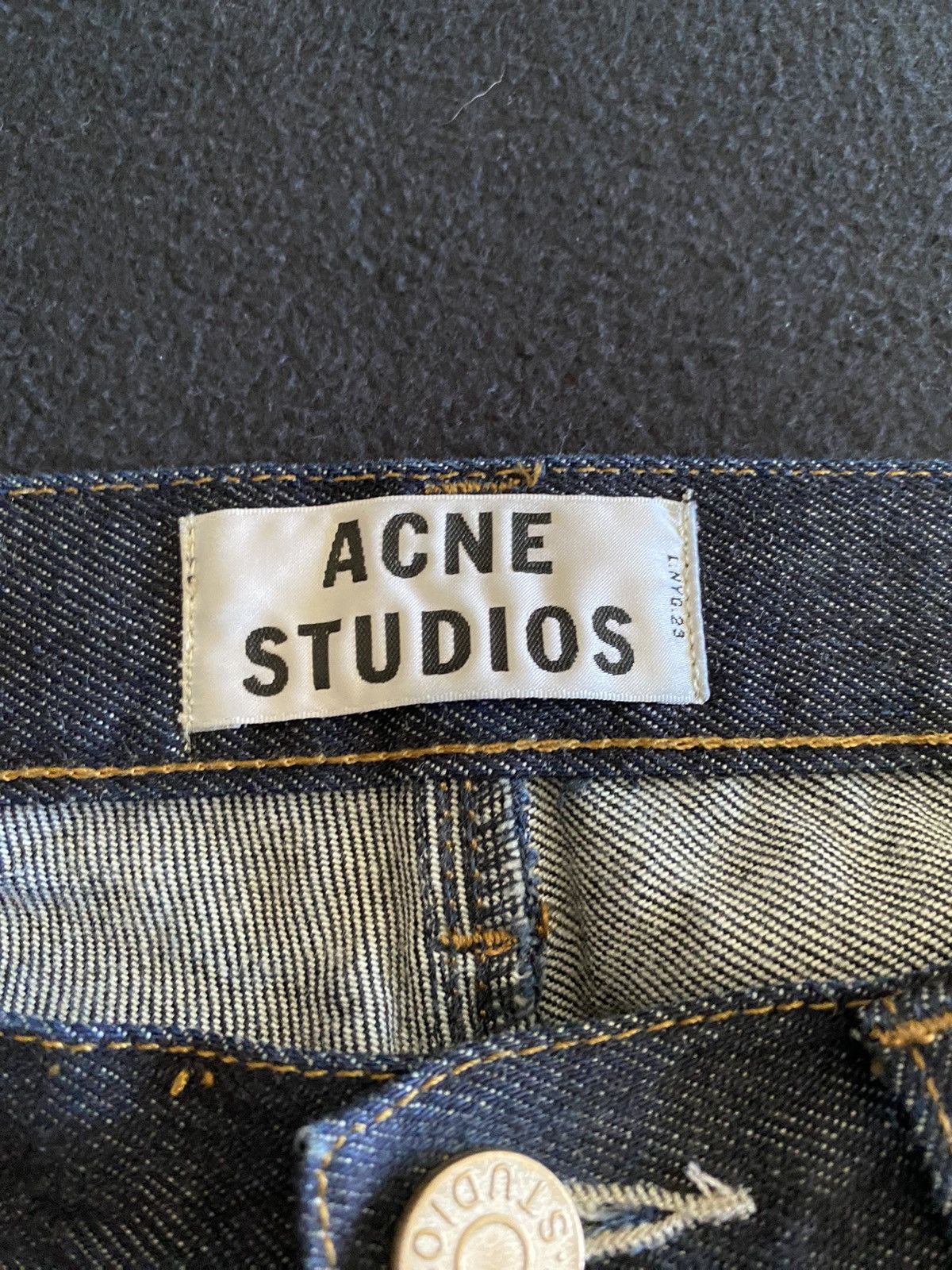 Acne Studios Acne Studio Jeans Dark Blue Max Raw Denim Jeans Pants Indigo Size US 32 / EU 48 - 5 Thumbnail