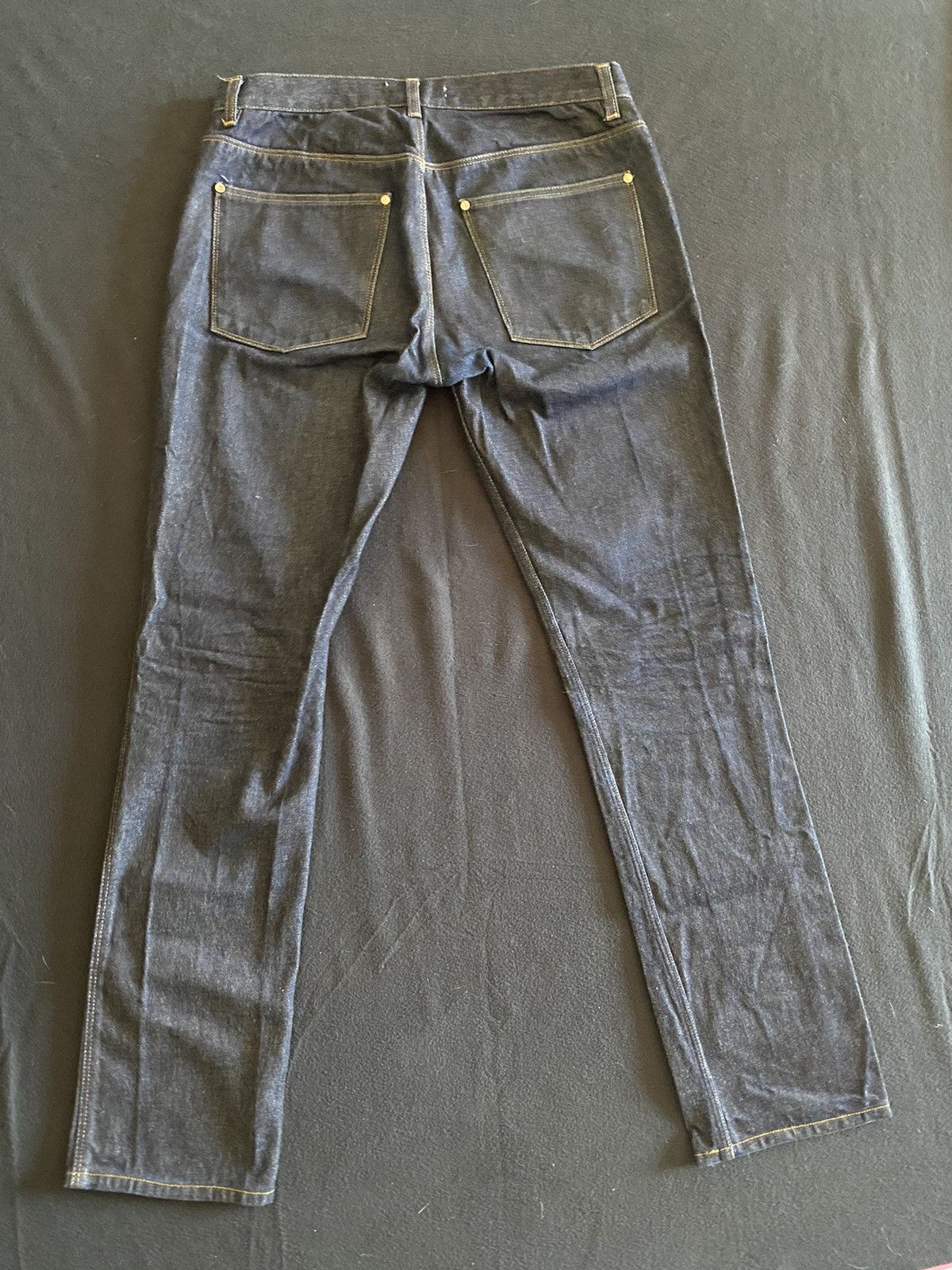 Acne Studios Acne Studio Jeans Dark Blue Max Raw Denim Jeans Pants Indigo Size US 32 / EU 48 - 2 Thumbnail