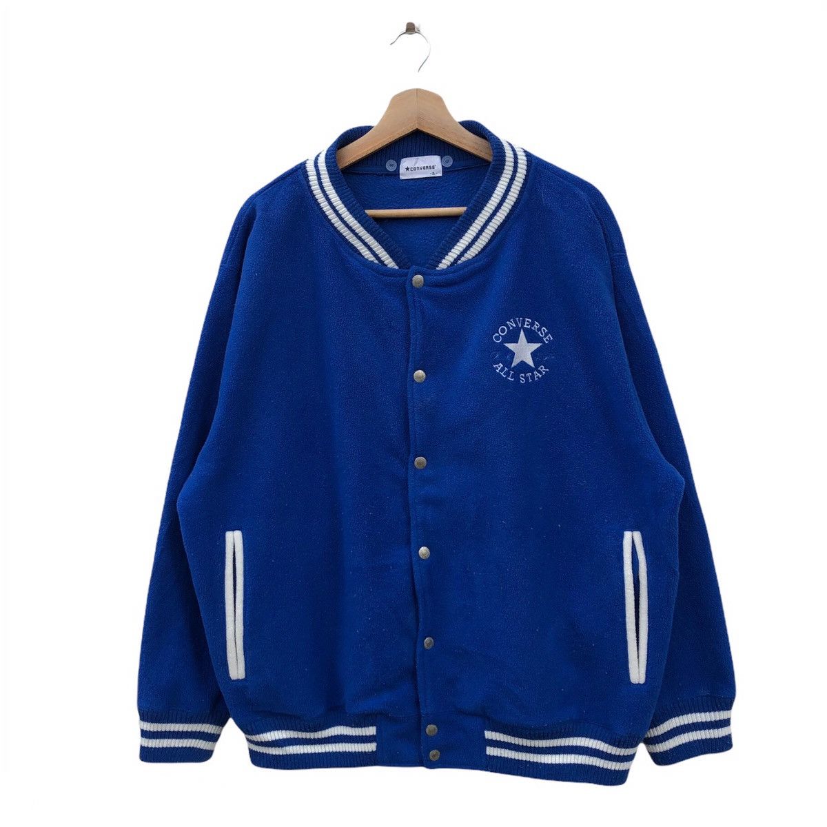 Converse × Japanese Brand 💥GRAILS💥VINTAGE VARSITY JACKET CONVERSE Size US XL / EU 56 / 4 - 1 Thumbnail